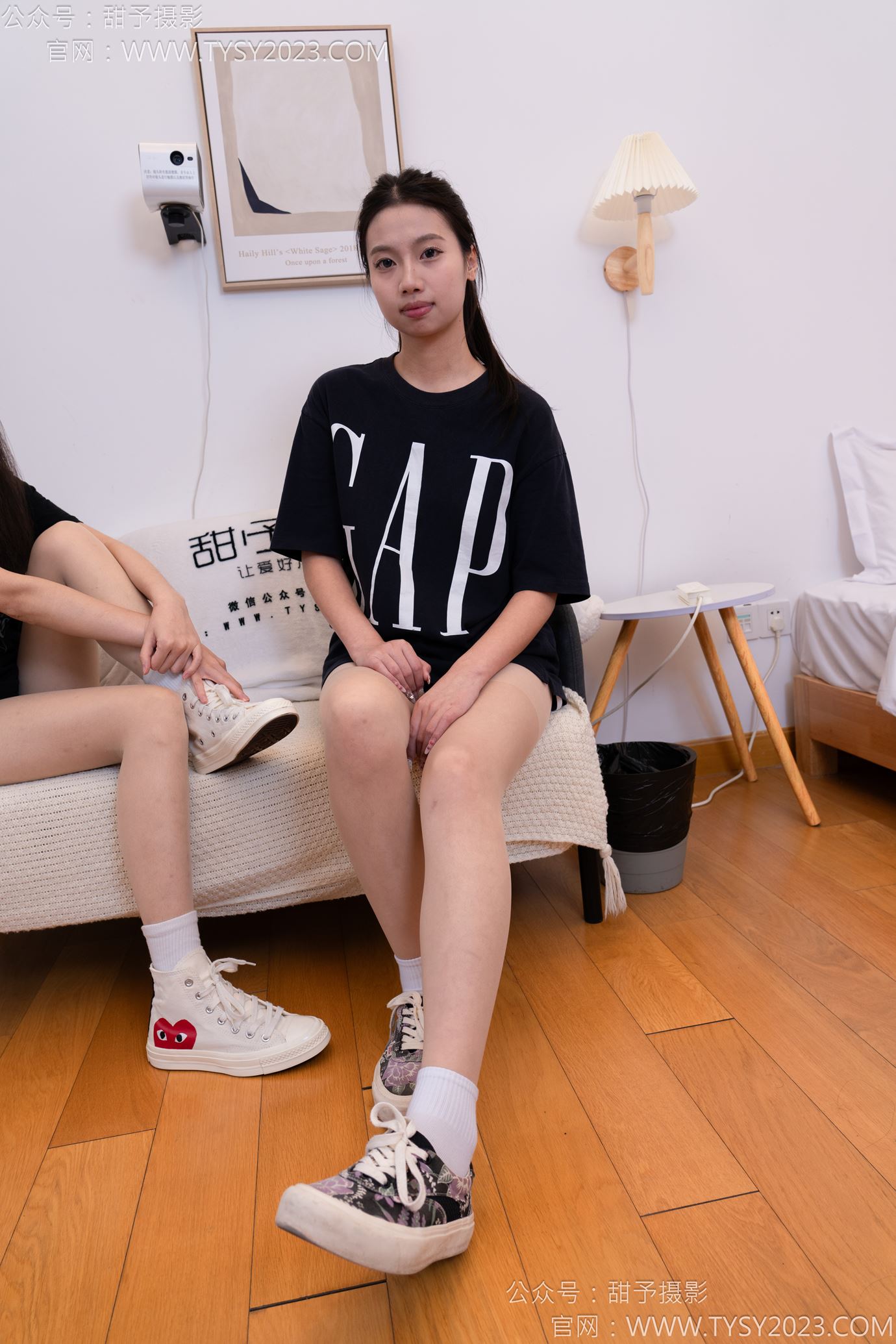 图片[96]-甜予摄影 NO.140 思思双人-板鞋、白棉袜、肉丝[98P] – 速更版-美库