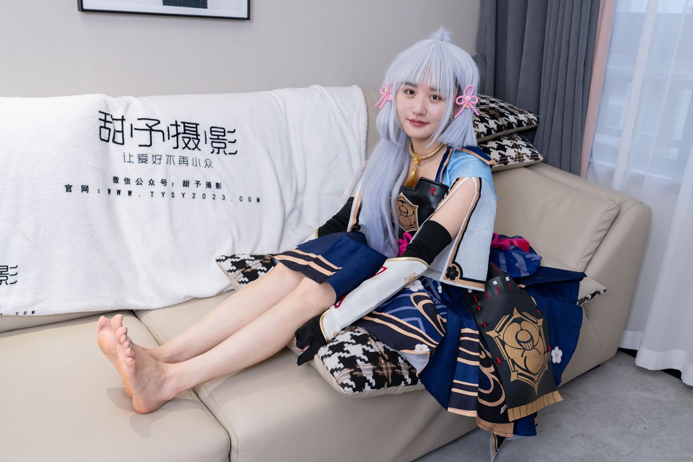 图片[41]-甜予摄影 NO.141 澜澜-cos服人字拖、白丝、裸足、挠脚心剧情[94P] – 速更版-美库