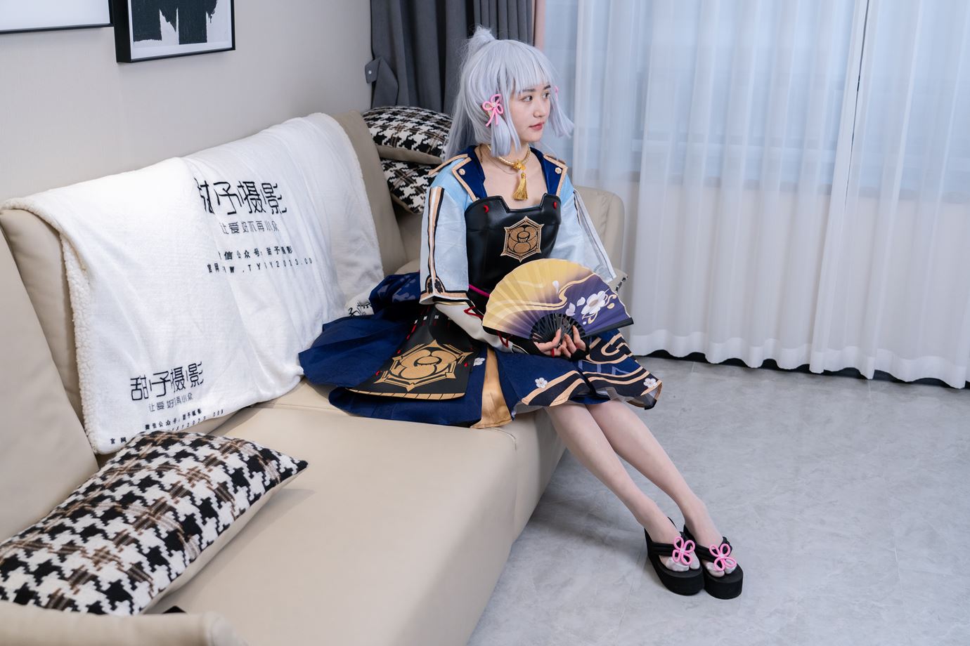 图片[42]-甜予摄影 NO.141 澜澜-cos服人字拖、白丝、裸足、挠脚心剧情[94P] – 速更版-美库