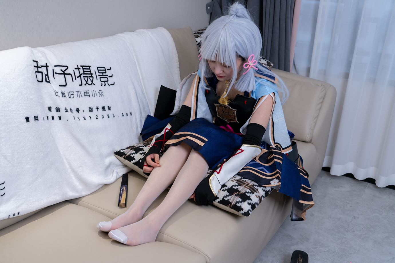 图片[47]-甜予摄影 NO.141 澜澜-cos服人字拖、白丝、裸足、挠脚心剧情[94P] – 速更版-美库