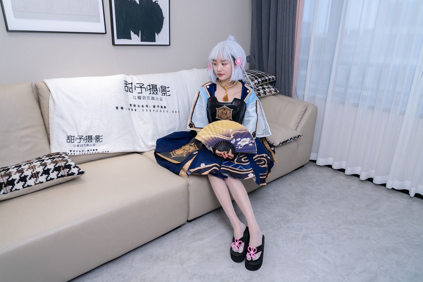 图片[51]-甜予摄影 NO.141 澜澜-cos服人字拖、白丝、裸足、挠脚心剧情[94P] – 速更版-美库