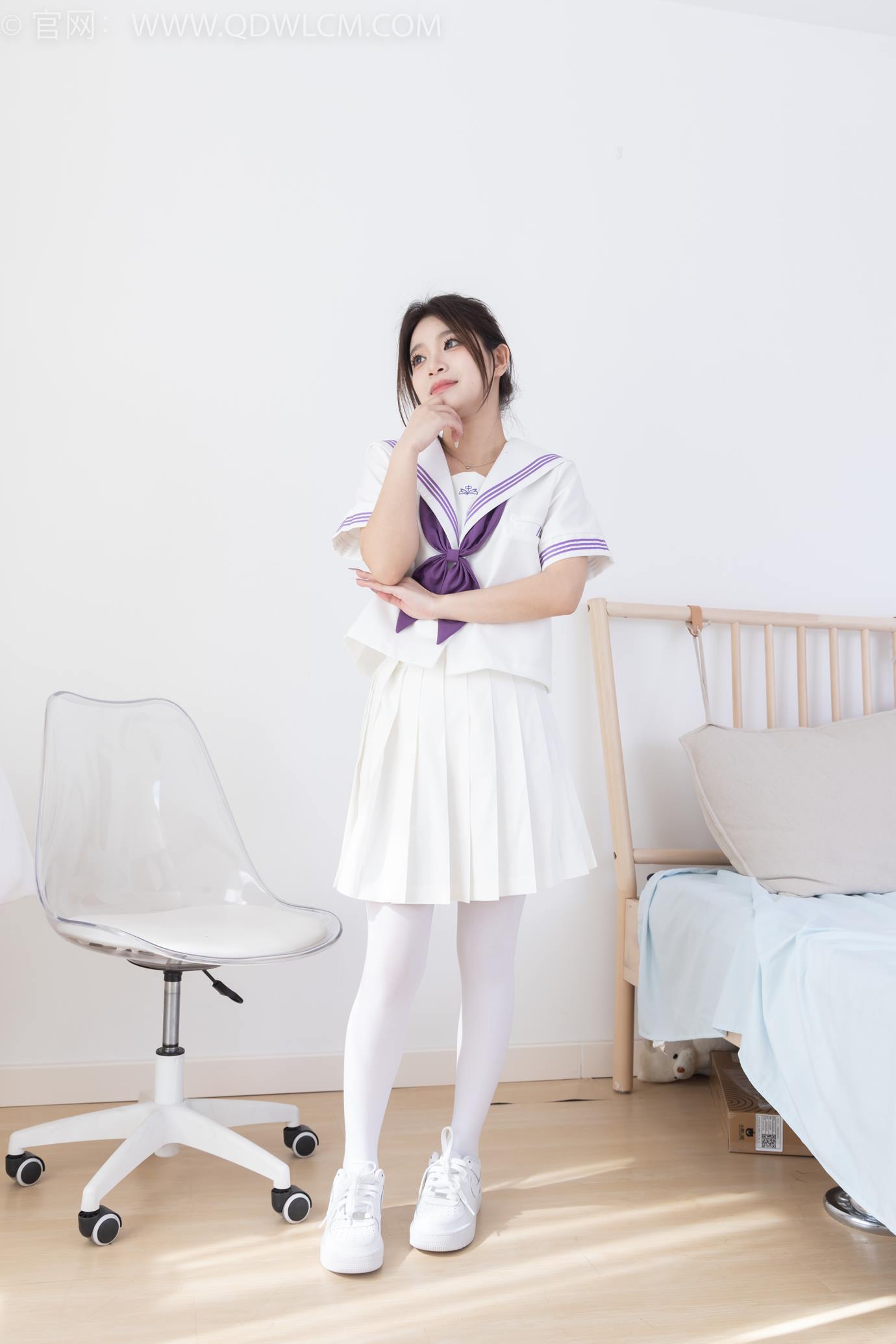 图片[23]-物恋传媒 NO.2317 闪闪-板鞋、厚白丝、jk制服[102P] – 速更版-美库