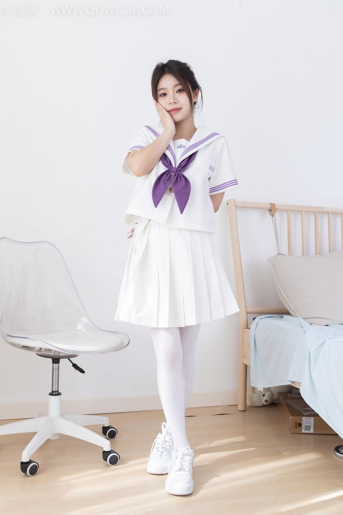 图片[101]-物恋传媒 NO.2317 闪闪-板鞋、厚白丝、jk制服[102P] – 速更版-美库