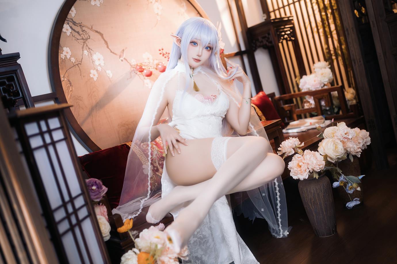 图片[17]-瓜希酱  阿尔比恩旗袍[20P] – 速更版-美库