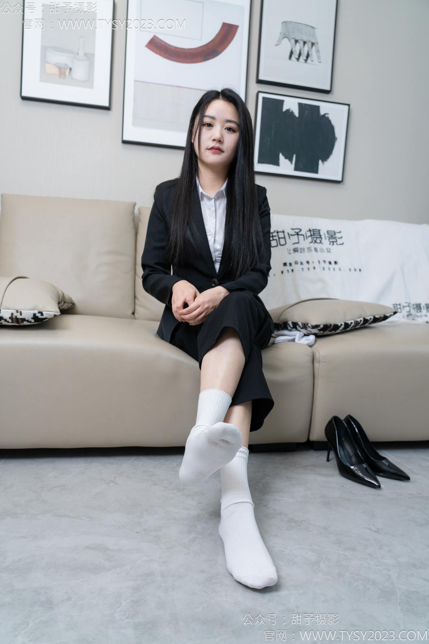 图片[51]-甜予摄影 NO.147 澜澜-凉鞋、高跟鞋、长腿袜、白棉袜[109P] – 速更版-美库