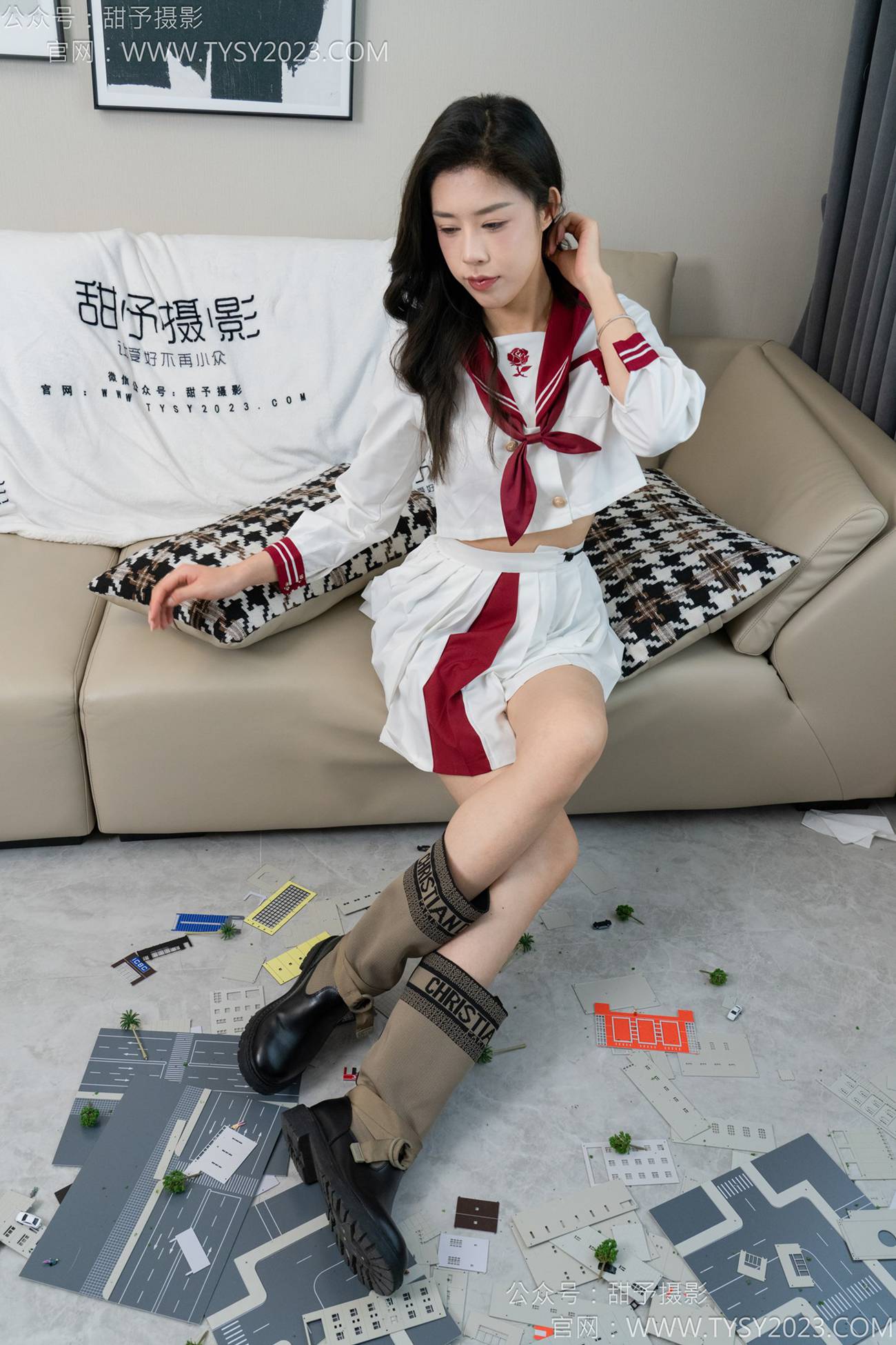 图片[51]-甜予摄影 NO.148 咖啡豆-靴子、白棉袜、裸足[133P] – 速更版-美库