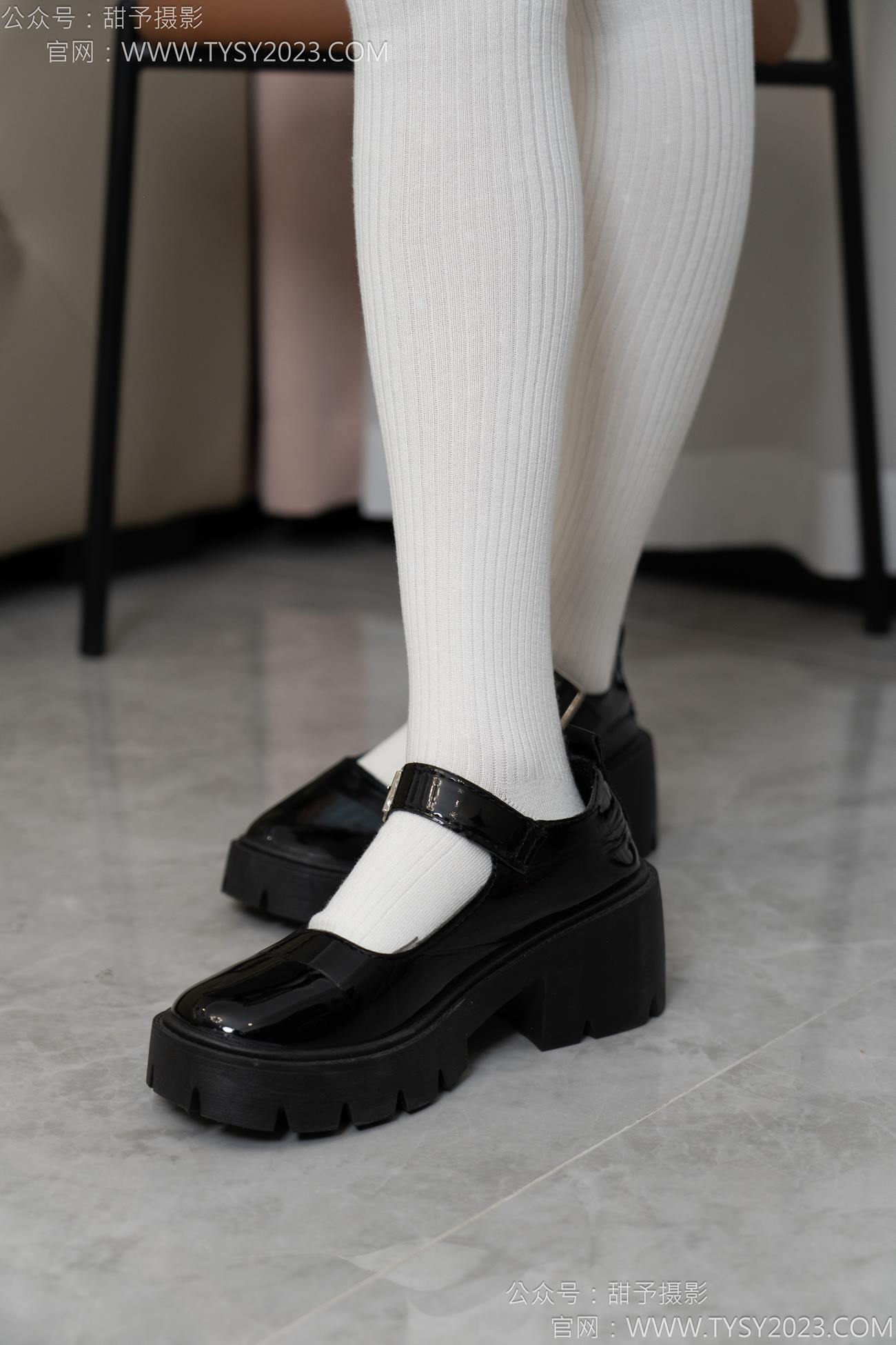 图片[41]-甜予摄影 NO.150 澜澜-皮鞋、大腿袜、小腿袜、波点白丝袜[131P] – 速更版-美库