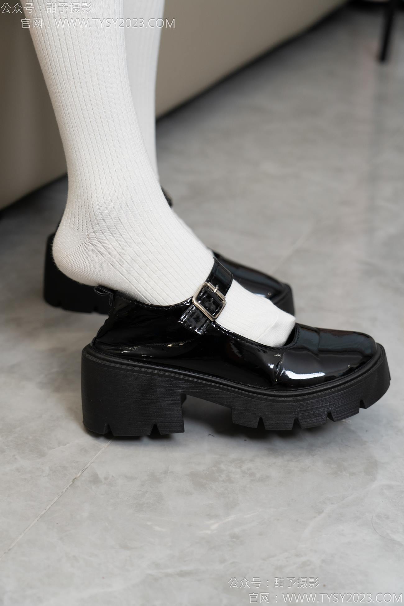 图片[44]-甜予摄影 NO.150 澜澜-皮鞋、大腿袜、小腿袜、波点白丝袜[131P] – 速更版-美库