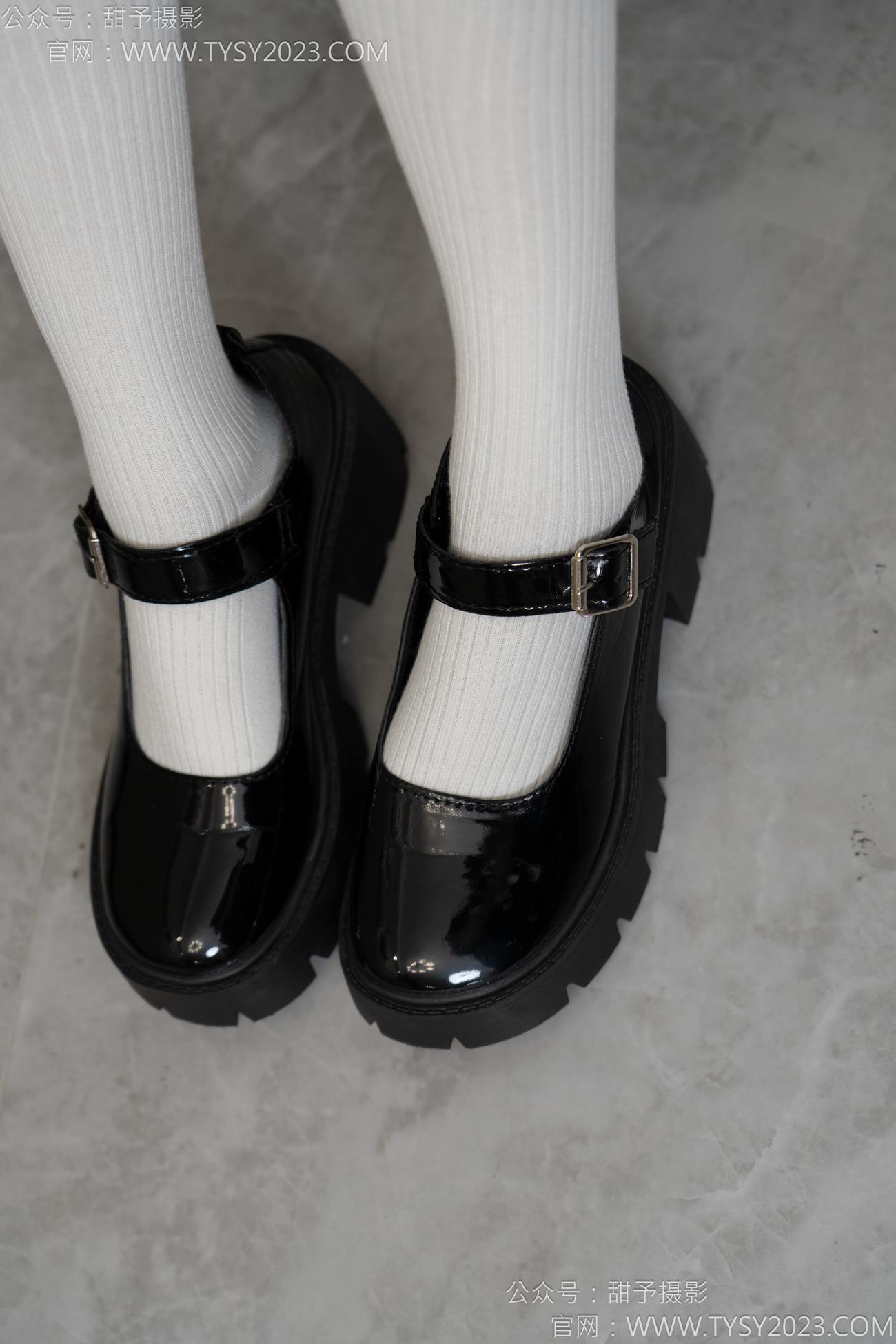 图片[45]-甜予摄影 NO.150 澜澜-皮鞋、大腿袜、小腿袜、波点白丝袜[131P] – 速更版-美库