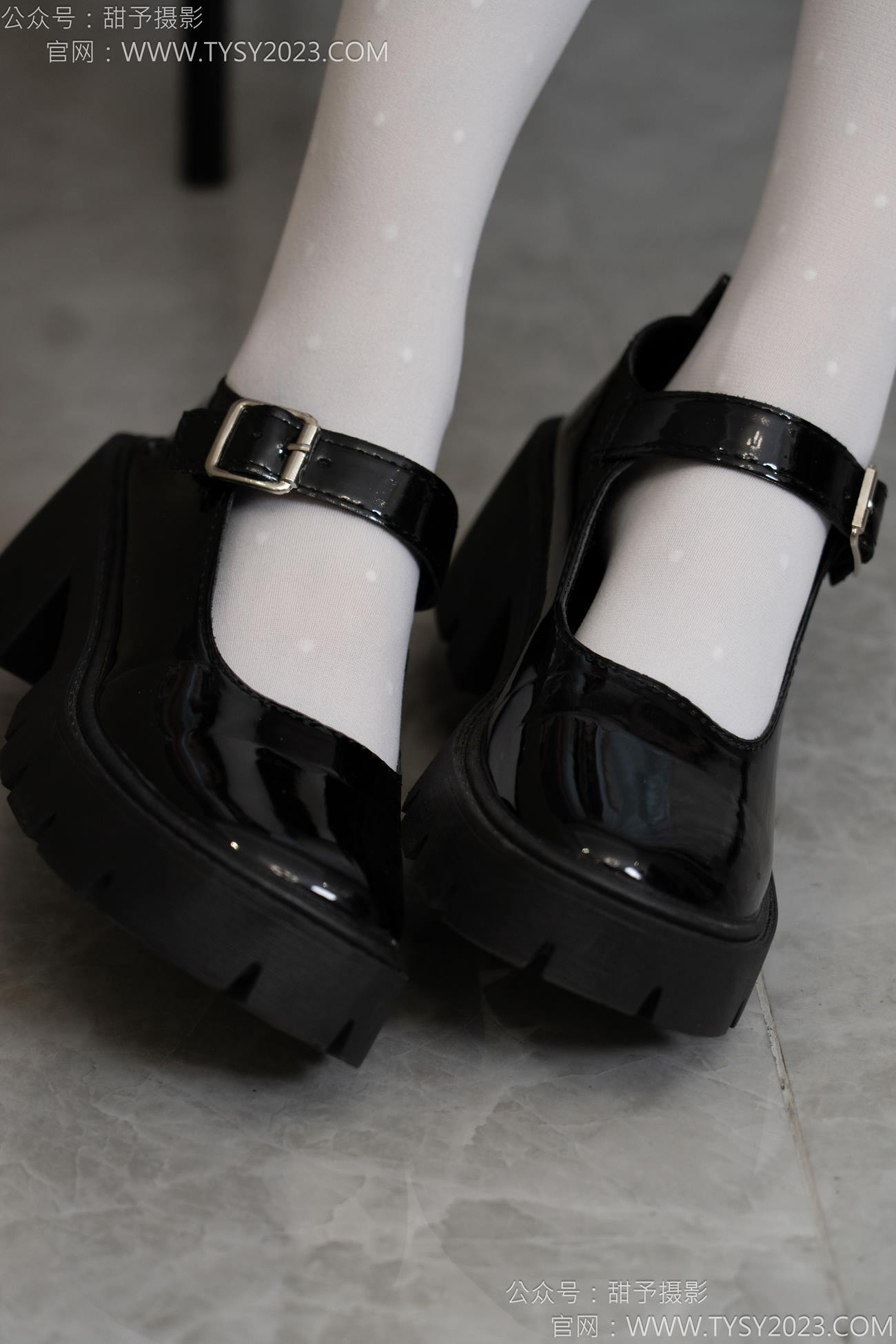 图片[65]-甜予摄影 NO.150 澜澜-皮鞋、大腿袜、小腿袜、波点白丝袜[131P] – 速更版-美库