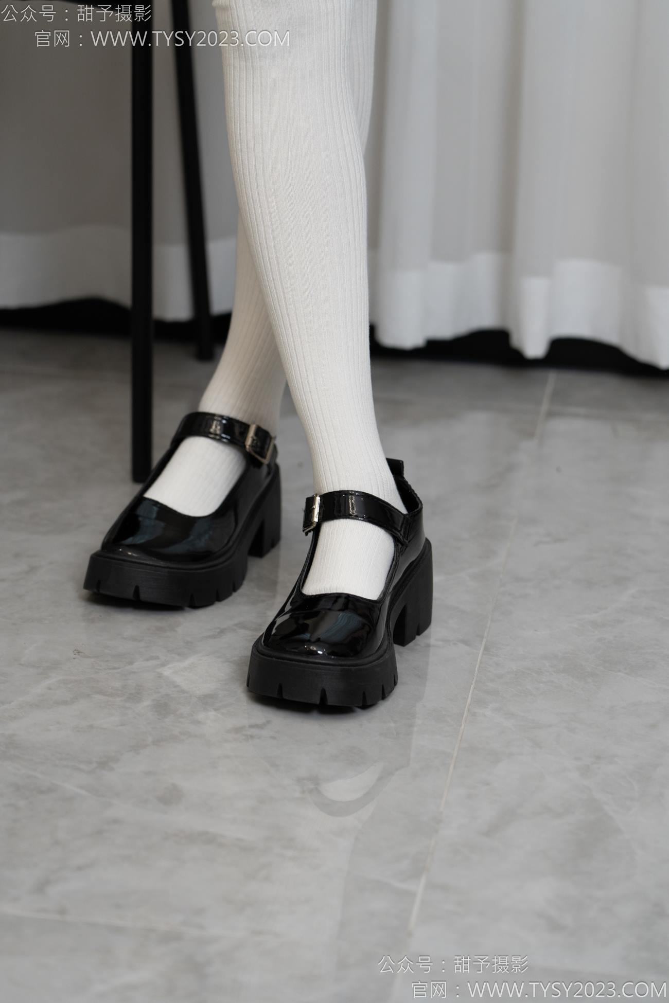 图片[80]-甜予摄影 NO.150 澜澜-皮鞋、大腿袜、小腿袜、波点白丝袜[131P] – 速更版-美库