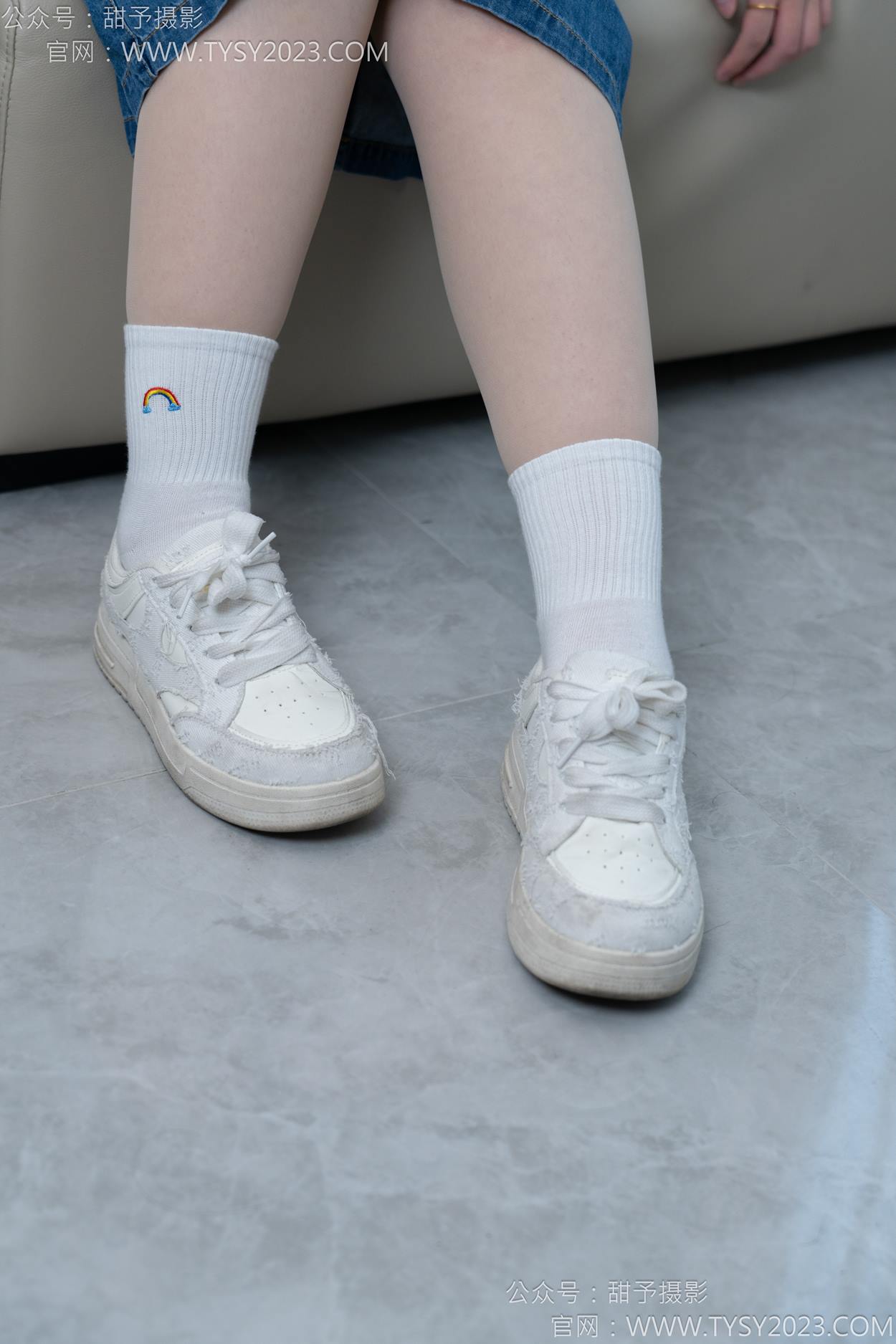 图片[10]-甜予摄影 NO.151 小葵-板鞋、白棉袜、薄肉丝[130P] – 速更版-美库