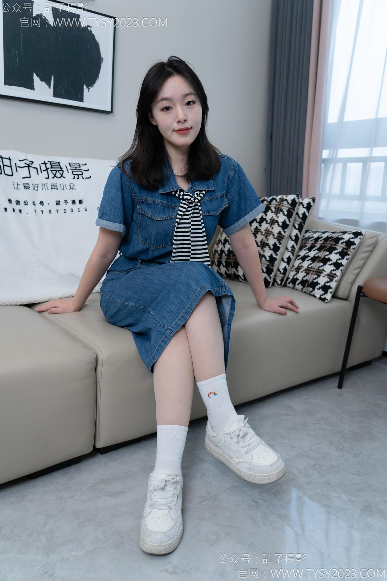 图片[12]-甜予摄影 NO.151 小葵-板鞋、白棉袜、薄肉丝[130P] – 速更版-美库