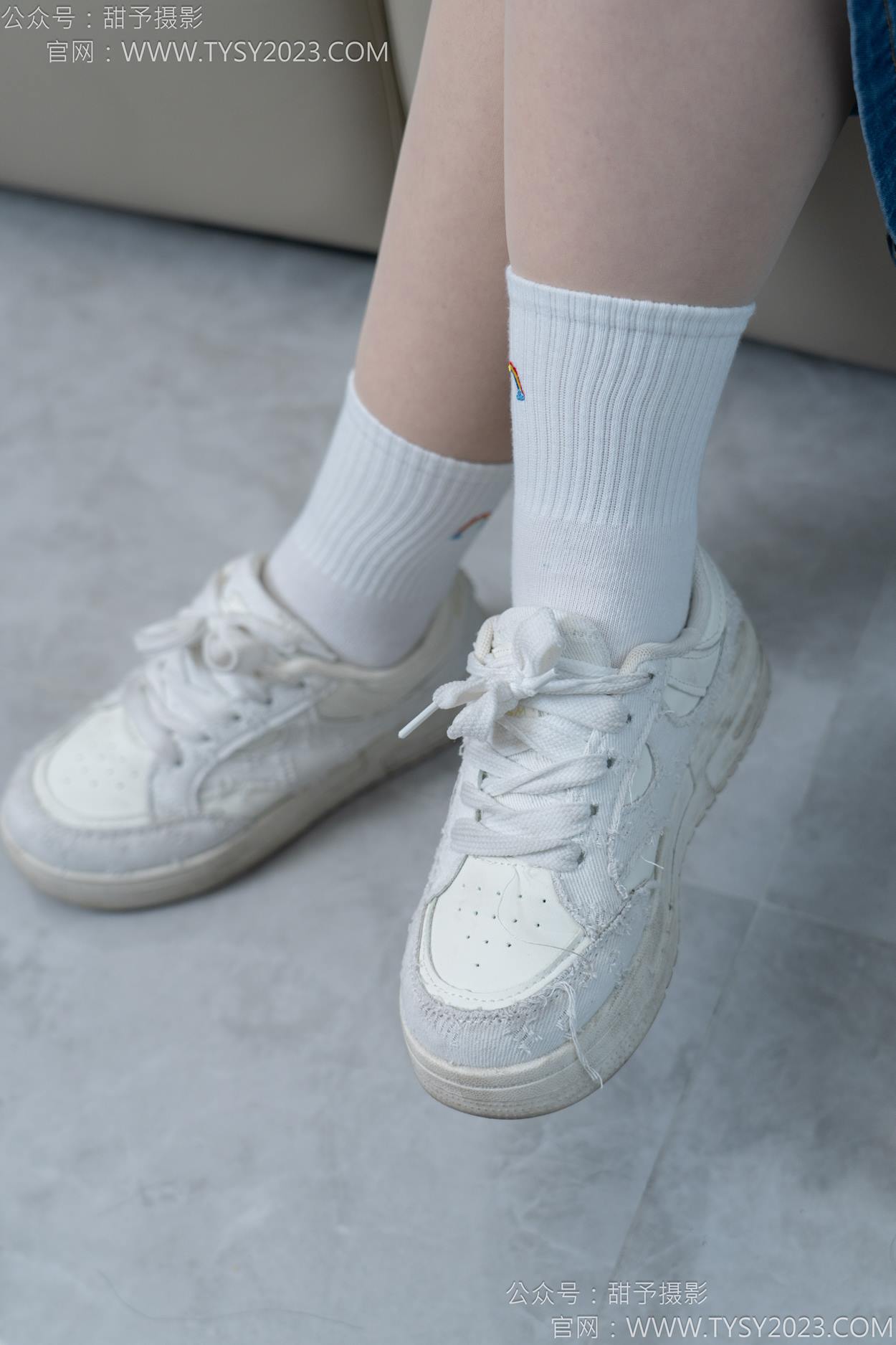 图片[15]-甜予摄影 NO.151 小葵-板鞋、白棉袜、薄肉丝[130P] – 速更版-美库