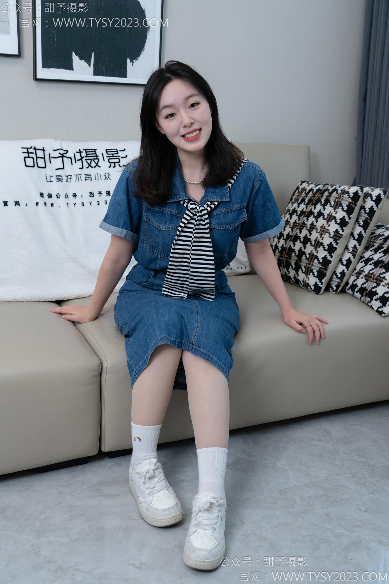 图片[17]-甜予摄影 NO.151 小葵-板鞋、白棉袜、薄肉丝[130P] – 速更版-美库