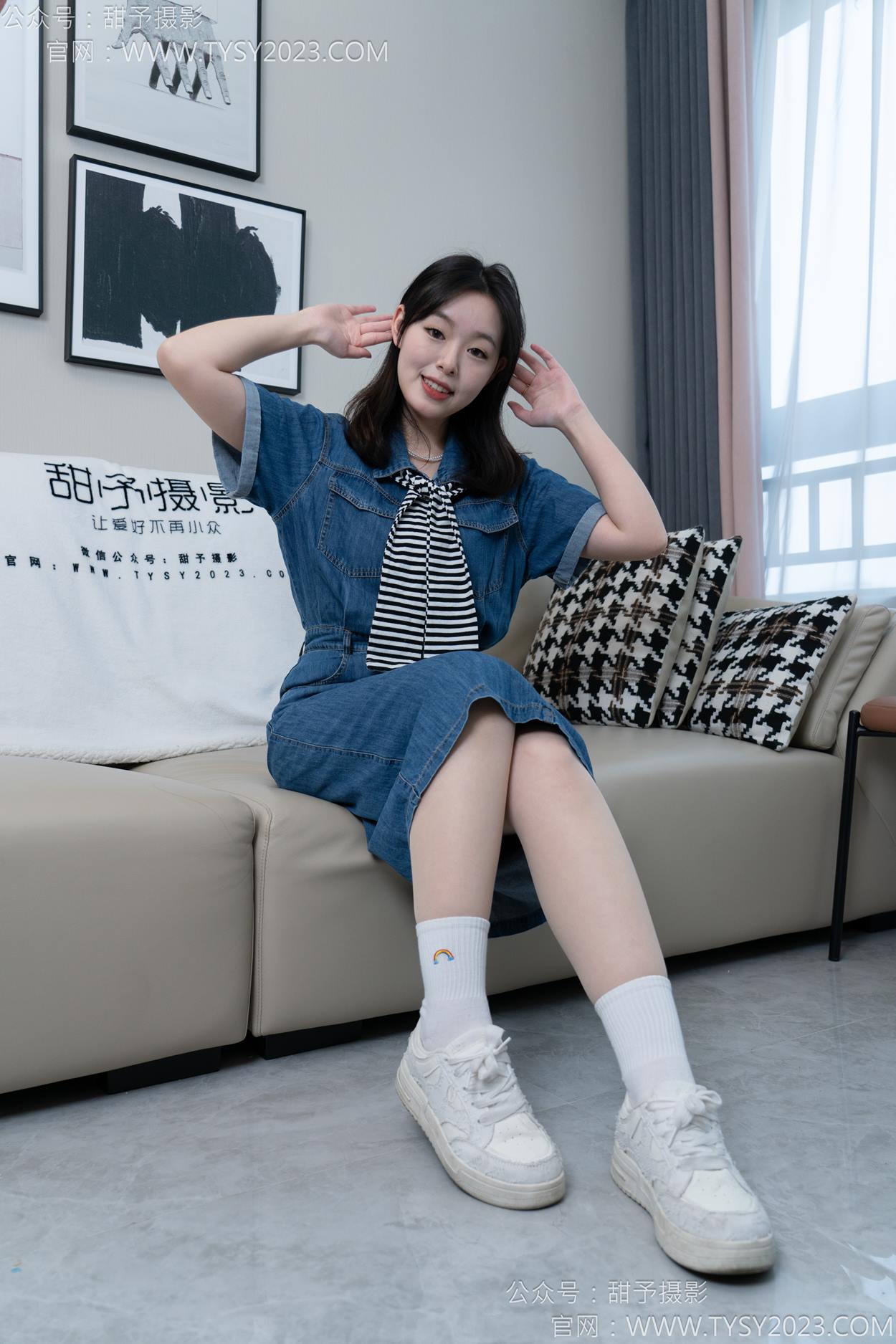 图片[31]-甜予摄影 NO.151 小葵-板鞋、白棉袜、薄肉丝[130P] – 速更版-美库