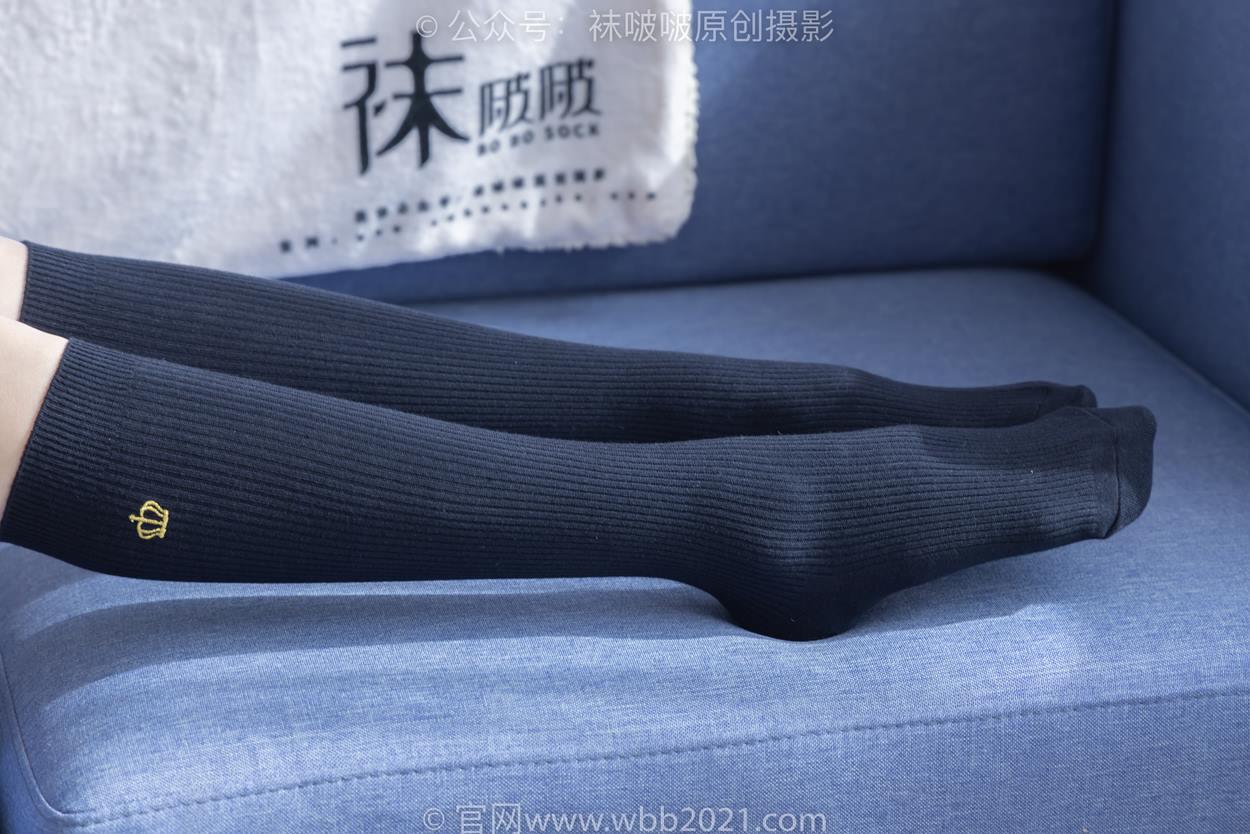 图片[20]-[BoBoSocks袜啵啵]NO.530 稚予-皮鞋、高跟鞋、深蓝色小腿棉袜、油亮白丝油亮肉丝、jk制服[110P] – 速更版-美库