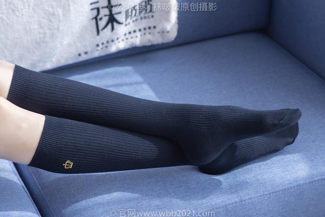 图片[21]-[BoBoSocks袜啵啵]NO.530 稚予-皮鞋、高跟鞋、深蓝色小腿棉袜、油亮白丝油亮肉丝、jk制服[110P] – 速更版-美库