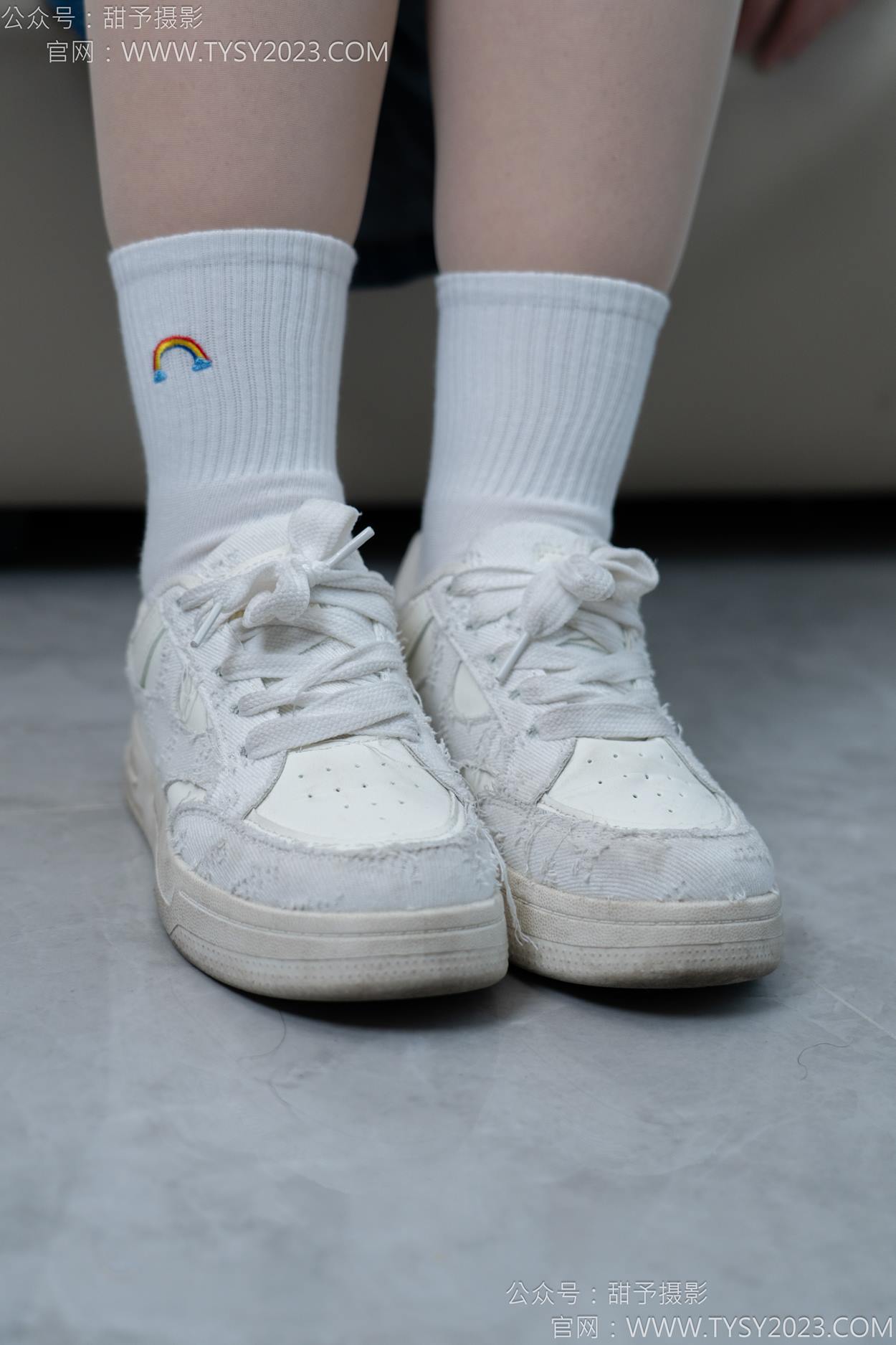 图片[35]-甜予摄影 NO.151 小葵-板鞋、白棉袜、薄肉丝[130P] – 速更版-美库