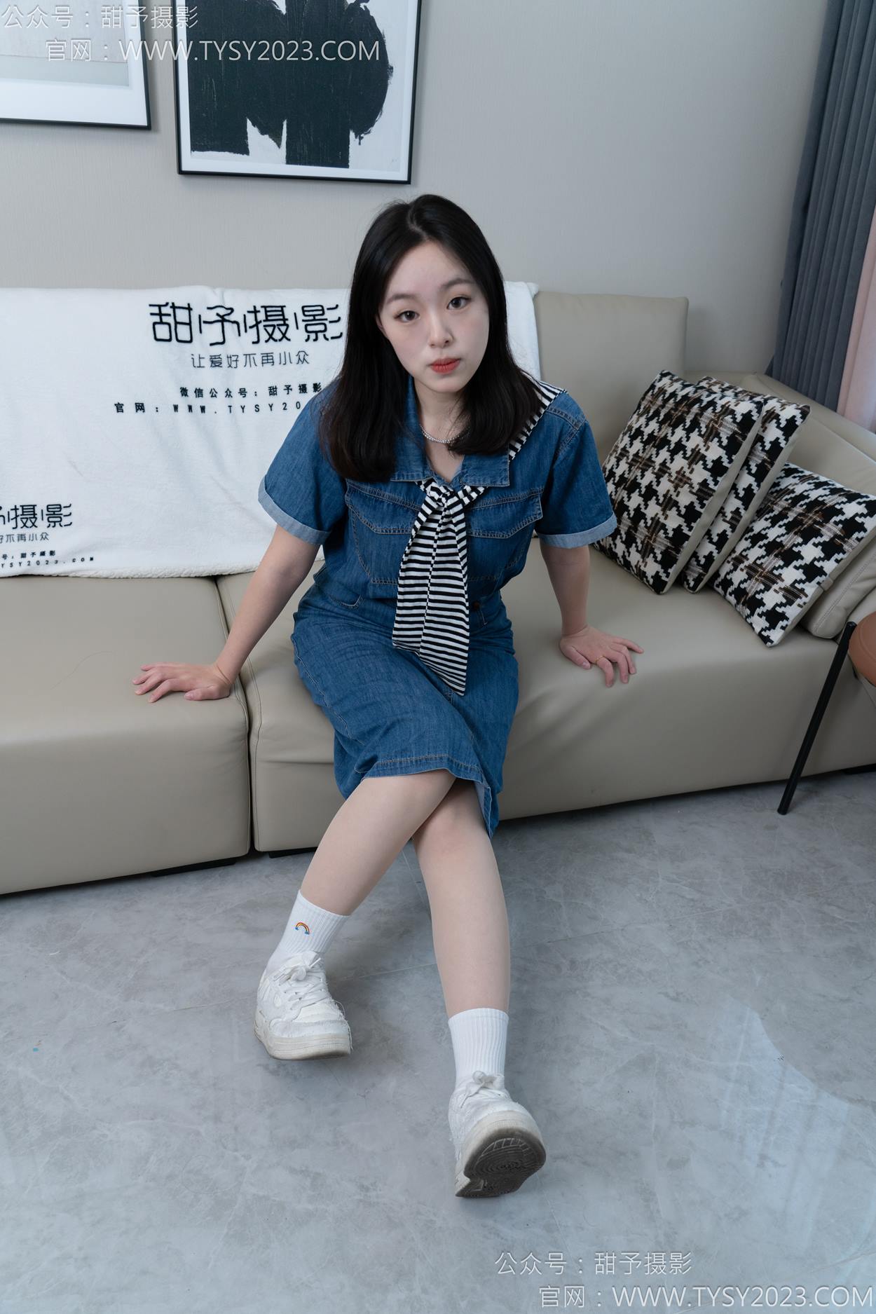 图片[38]-甜予摄影 NO.151 小葵-板鞋、白棉袜、薄肉丝[130P] – 速更版-美库