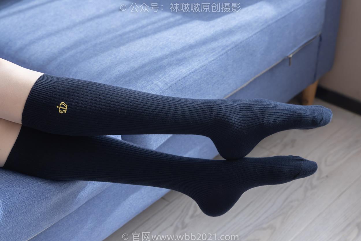 图片[28]-[BoBoSocks袜啵啵]NO.530 稚予-皮鞋、高跟鞋、深蓝色小腿棉袜、油亮白丝油亮肉丝、jk制服[110P] – 速更版-美库