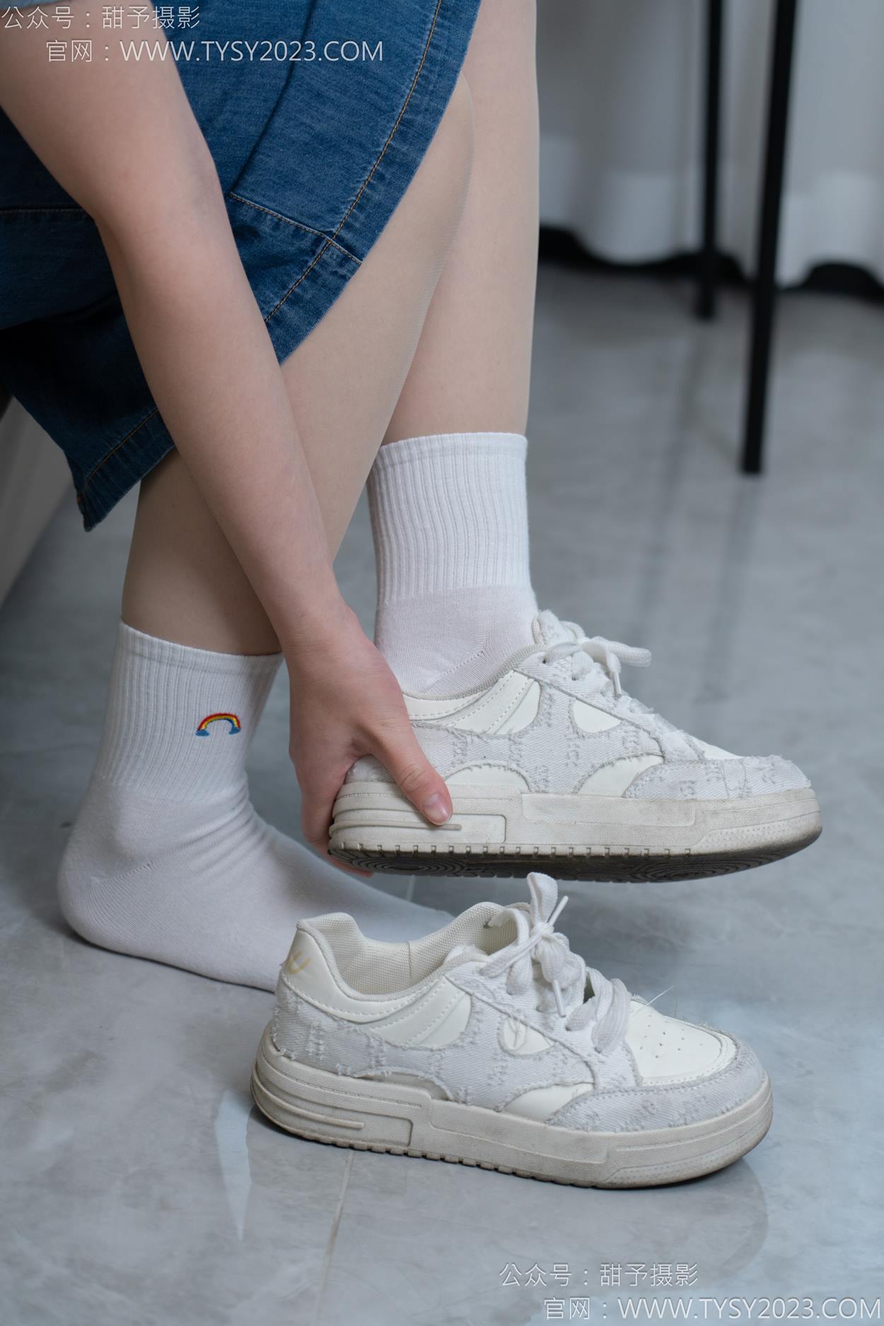 图片[42]-甜予摄影 NO.151 小葵-板鞋、白棉袜、薄肉丝[130P] – 速更版-美库