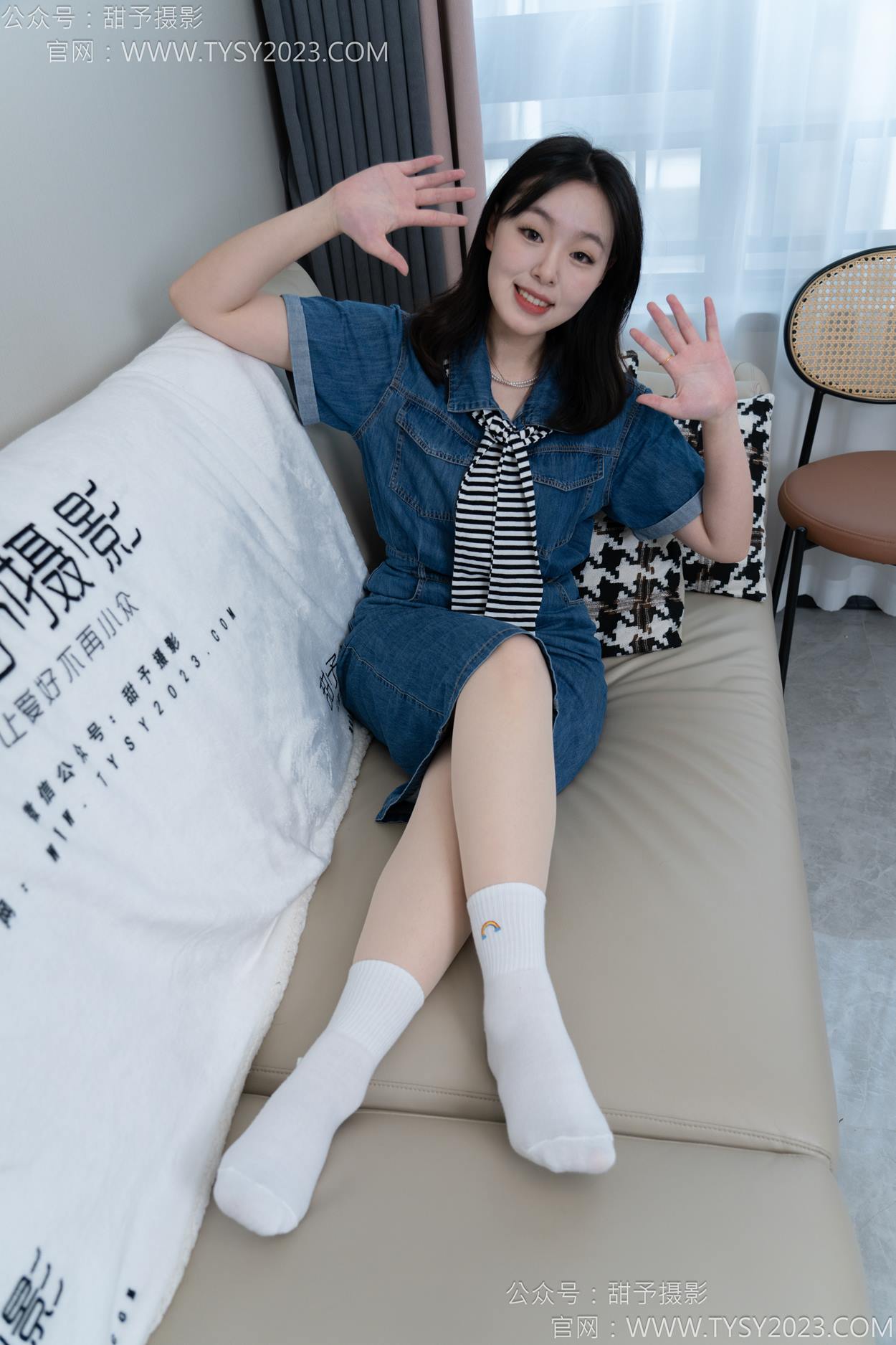 图片[75]-甜予摄影 NO.151 小葵-板鞋、白棉袜、薄肉丝[130P] – 速更版-美库