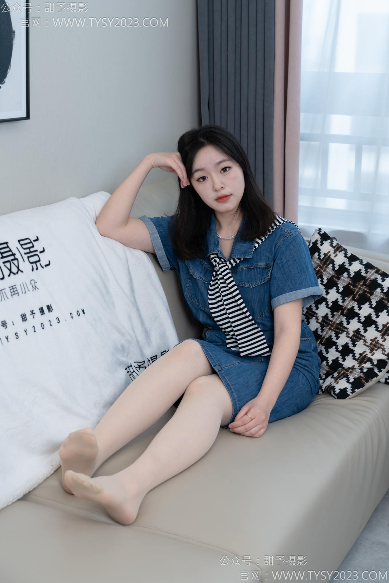 图片[123]-甜予摄影 NO.151 小葵-板鞋、白棉袜、薄肉丝[130P] – 速更版-美库