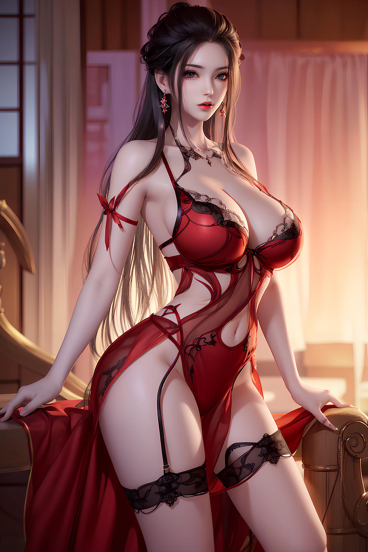 图片[23]-AI绘画 588 焰灵姬蕾丝[63P] – 速更版-美库