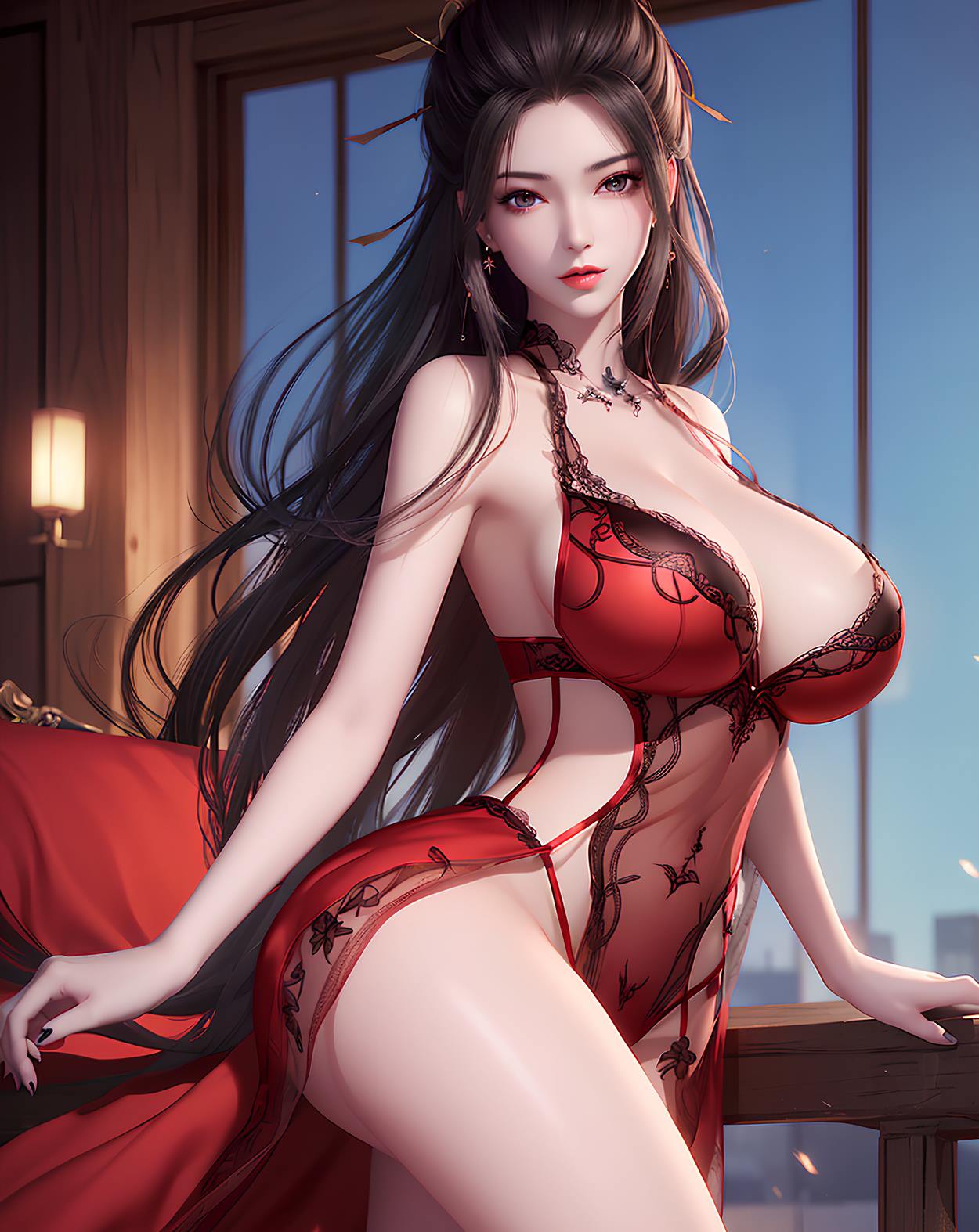 图片[26]-AI绘画 588 焰灵姬蕾丝[63P] – 速更版-美库