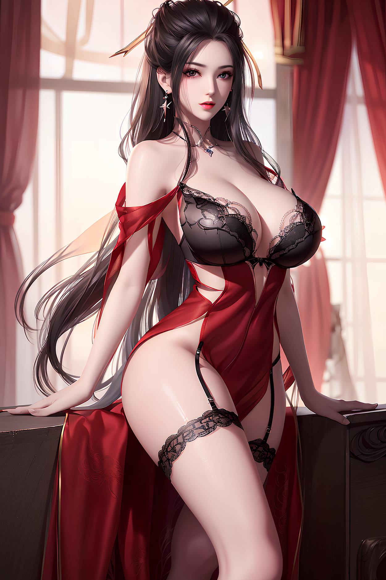 图片[27]-AI绘画 588 焰灵姬蕾丝[63P] – 速更版-美库