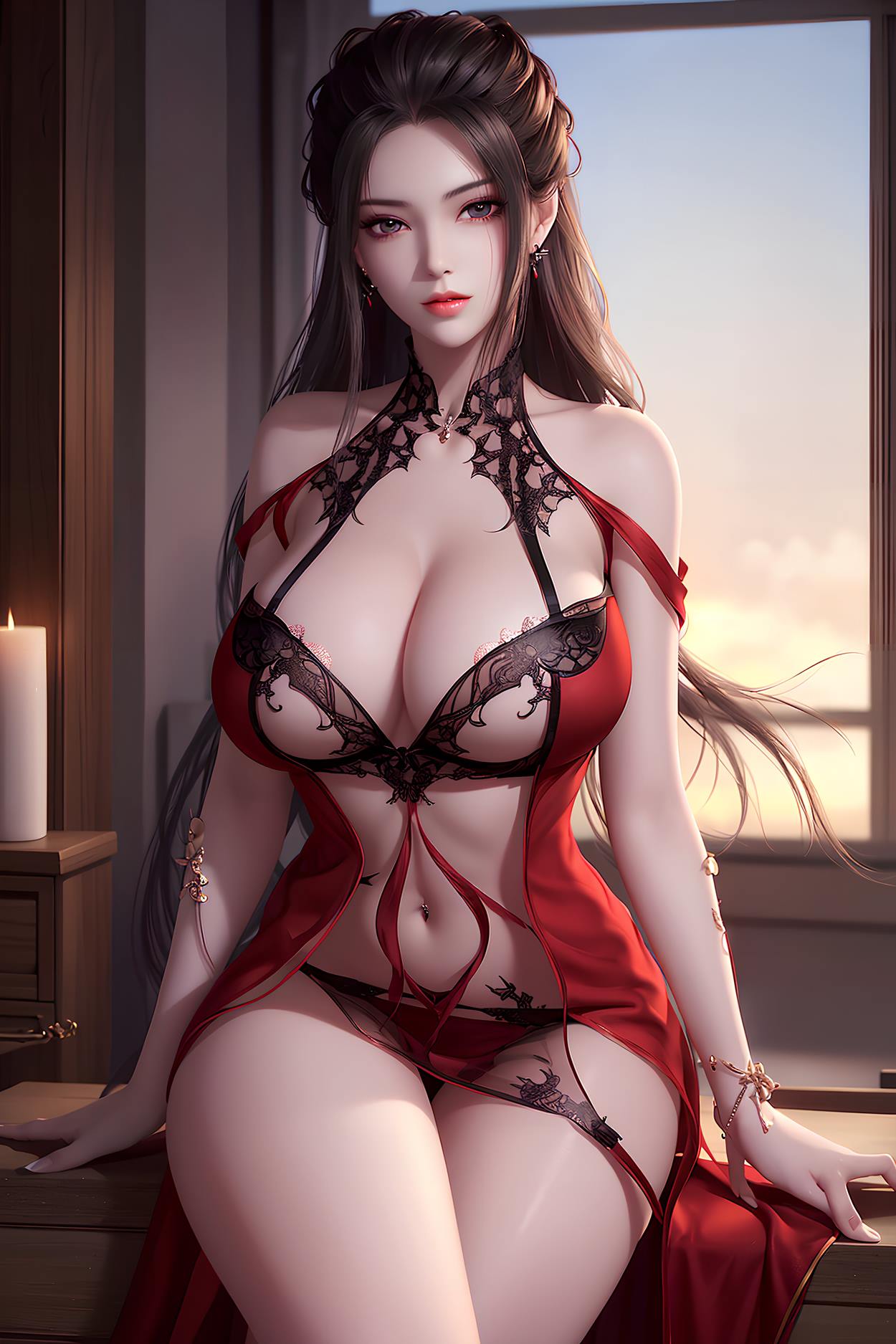 图片[31]-AI绘画 588 焰灵姬蕾丝[63P] – 速更版-美库