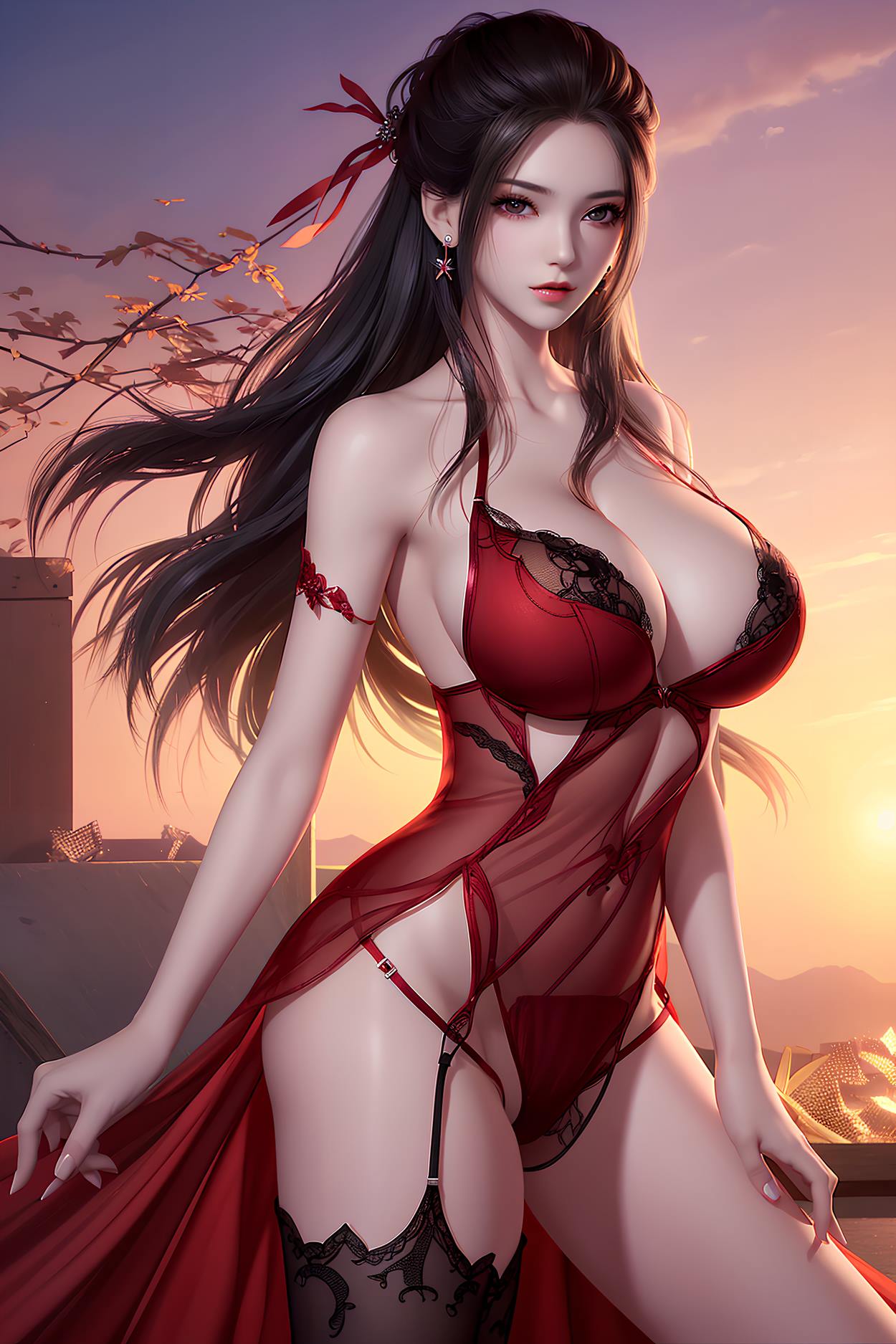 图片[32]-AI绘画 588 焰灵姬蕾丝[63P] – 速更版-美库