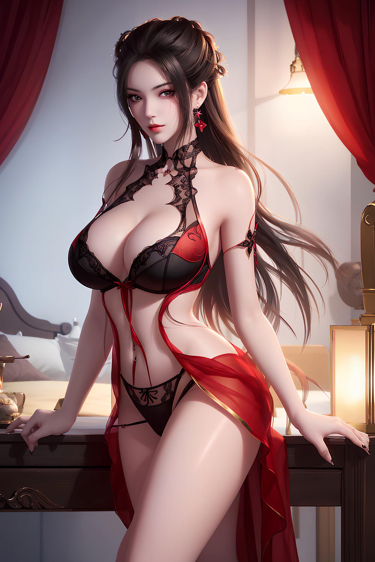 图片[42]-AI绘画 588 焰灵姬蕾丝[63P] – 速更版-美库