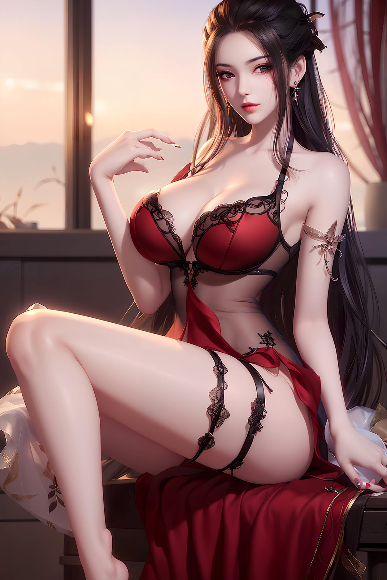 图片[48]-AI绘画 588 焰灵姬蕾丝[63P] – 速更版-美库