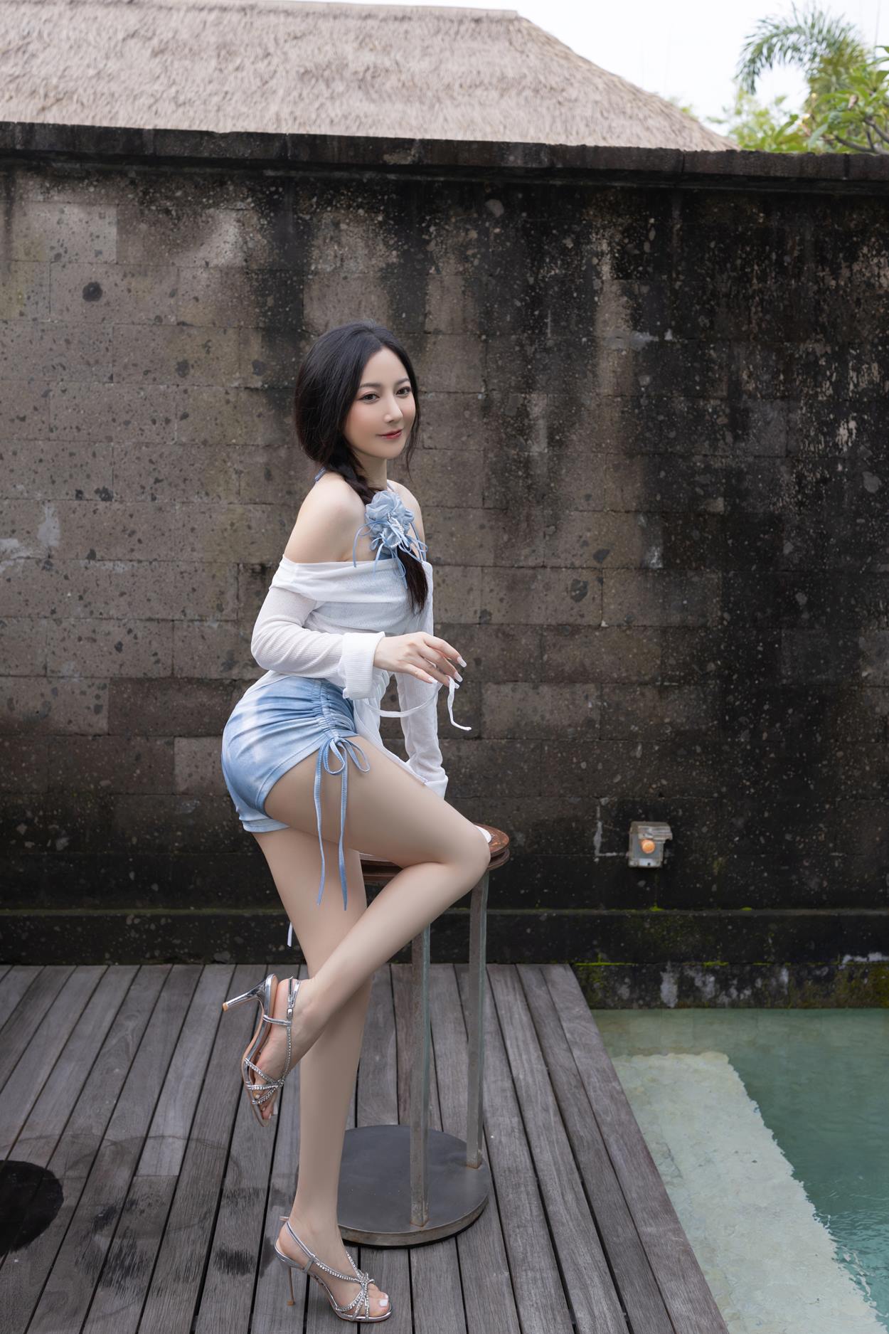 图片[10]-秀人名模鱼子酱Fish《清凉一夏》写真[57P] – 速更版-美库