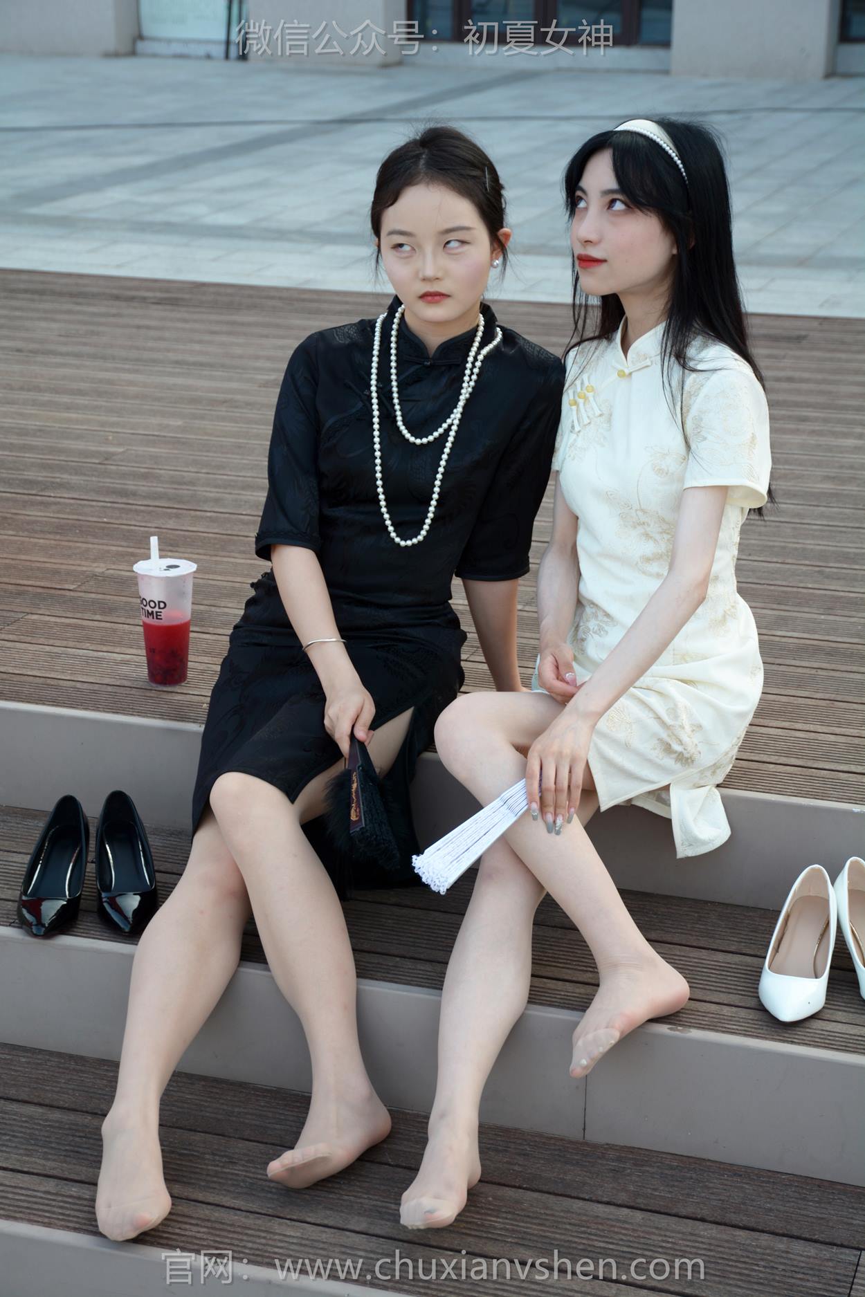 图片[15]-初夏女神 NO.279 柒柒、双双 黑白旗袍[279P] – 速更版-美库