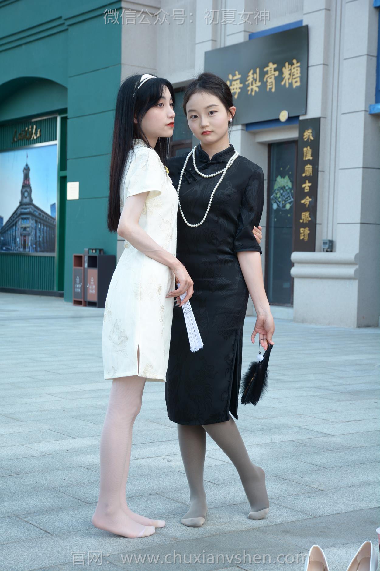 图片[16]-初夏女神 NO.279 柒柒、双双 黑白旗袍[279P] – 速更版-美库