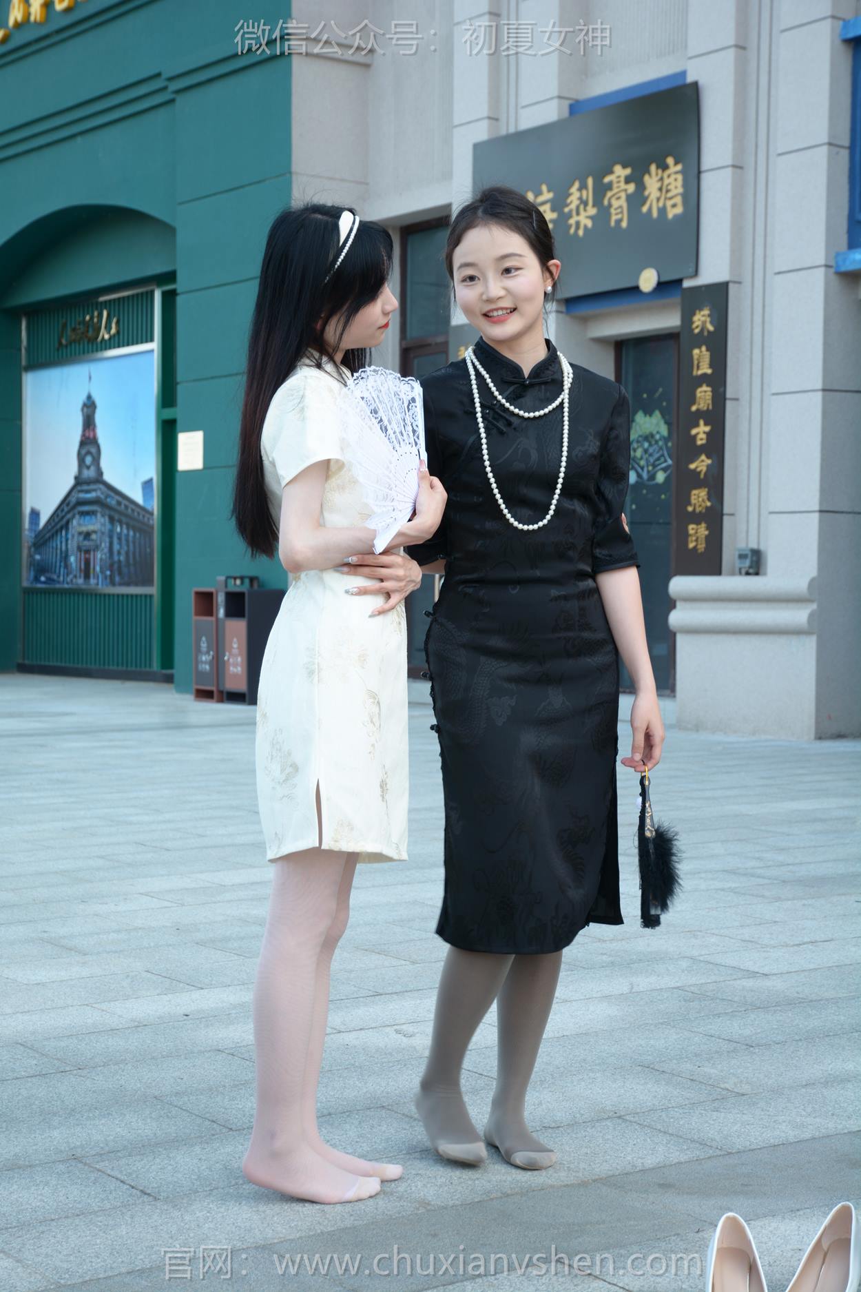 图片[17]-初夏女神 NO.279 柒柒、双双 黑白旗袍[279P] – 速更版-美库