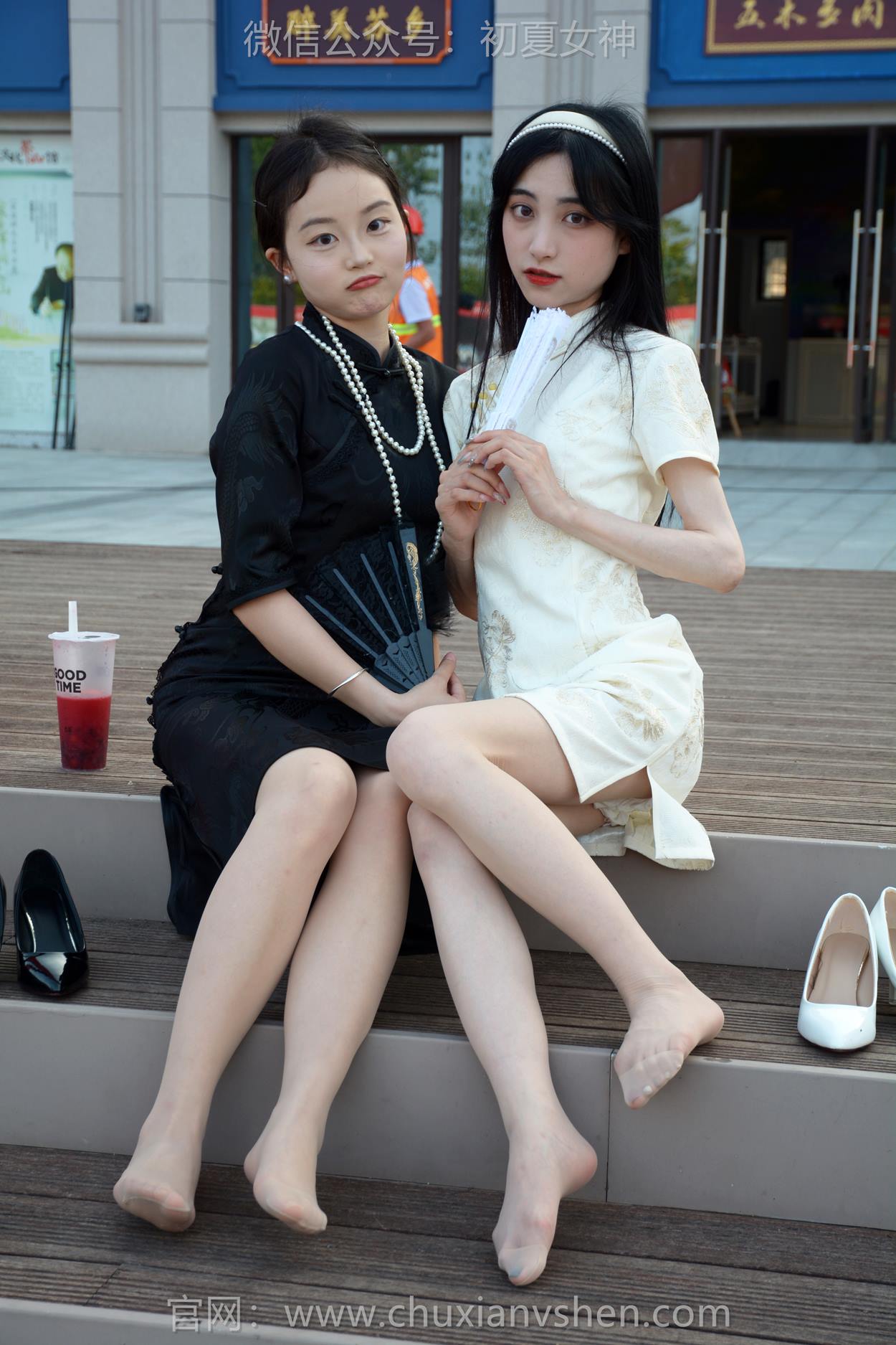 图片[19]-初夏女神 NO.279 柒柒、双双 黑白旗袍[279P] – 速更版-美库