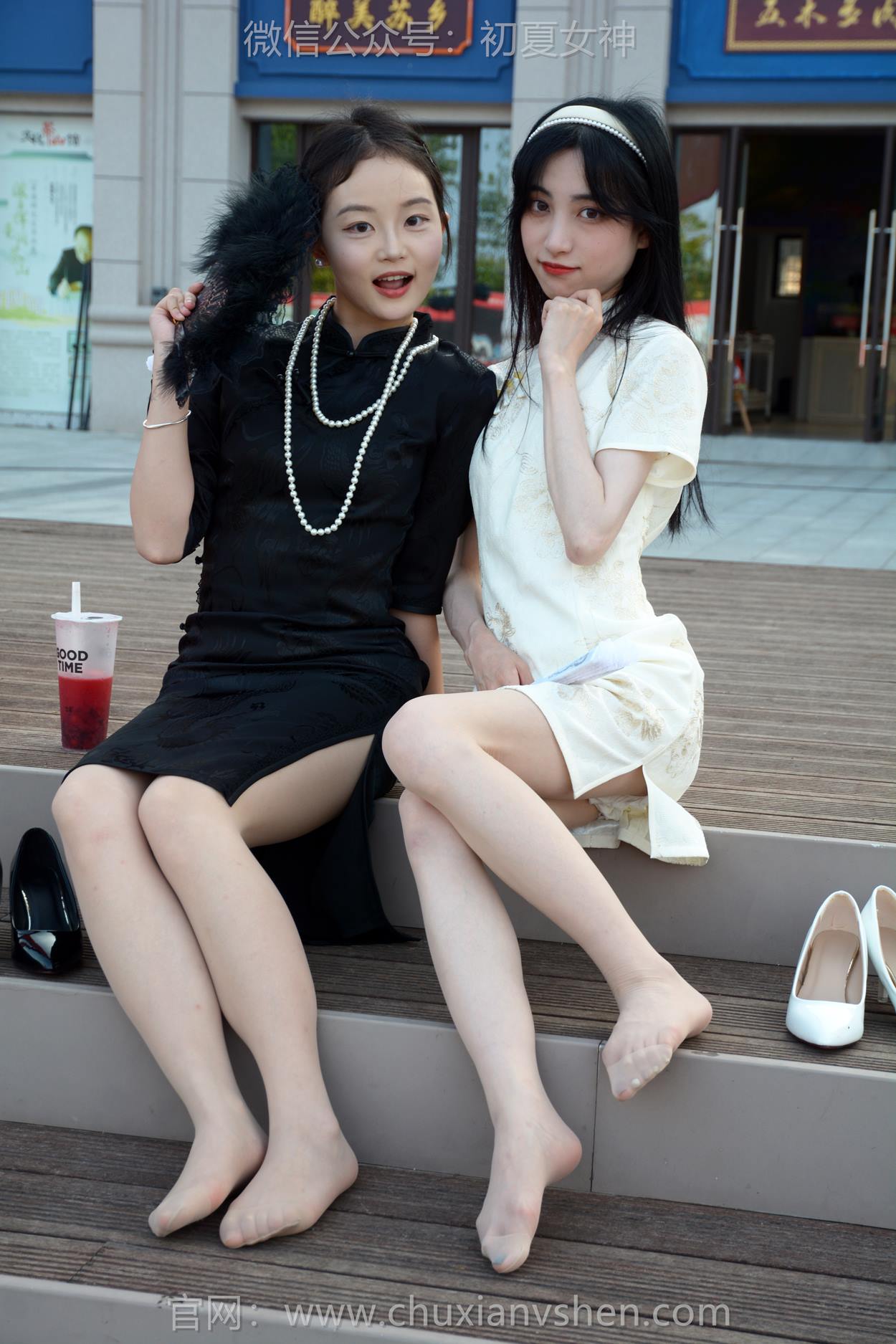 图片[22]-初夏女神 NO.279 柒柒、双双 黑白旗袍[279P] – 速更版-美库