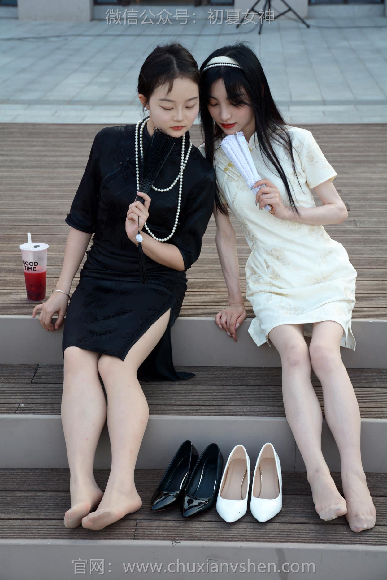 图片[24]-初夏女神 NO.279 柒柒、双双 黑白旗袍[279P] – 速更版-美库