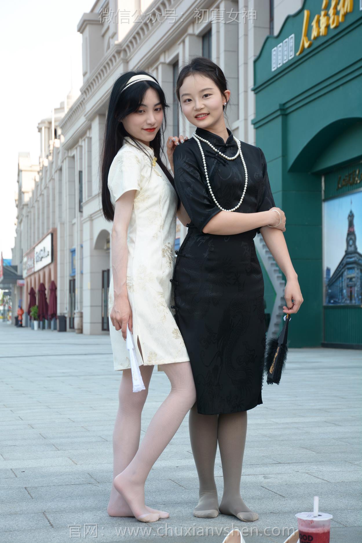 图片[27]-初夏女神 NO.279 柒柒、双双 黑白旗袍[279P] – 速更版-美库