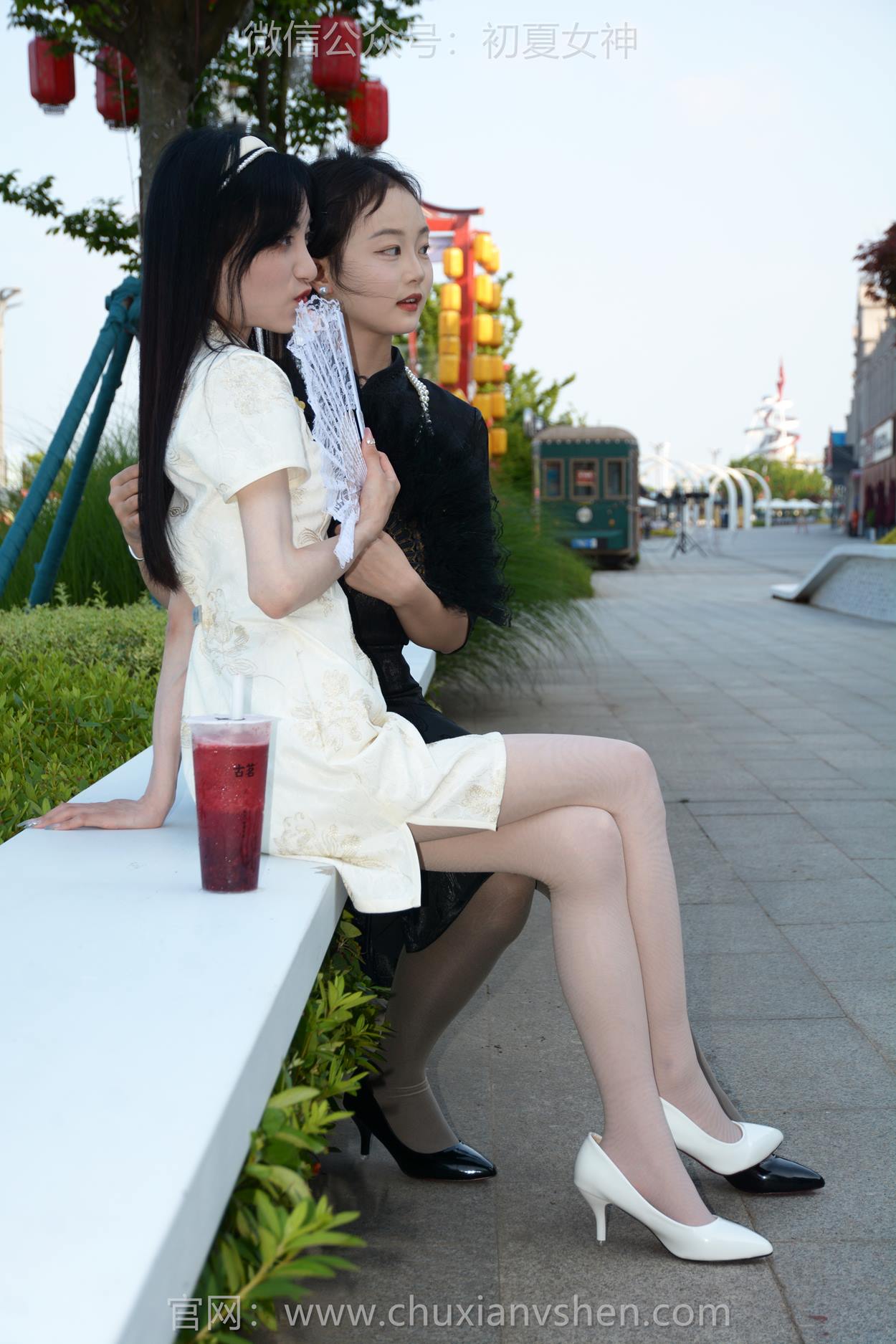 图片[28]-初夏女神 NO.279 柒柒、双双 黑白旗袍[279P] – 速更版-美库