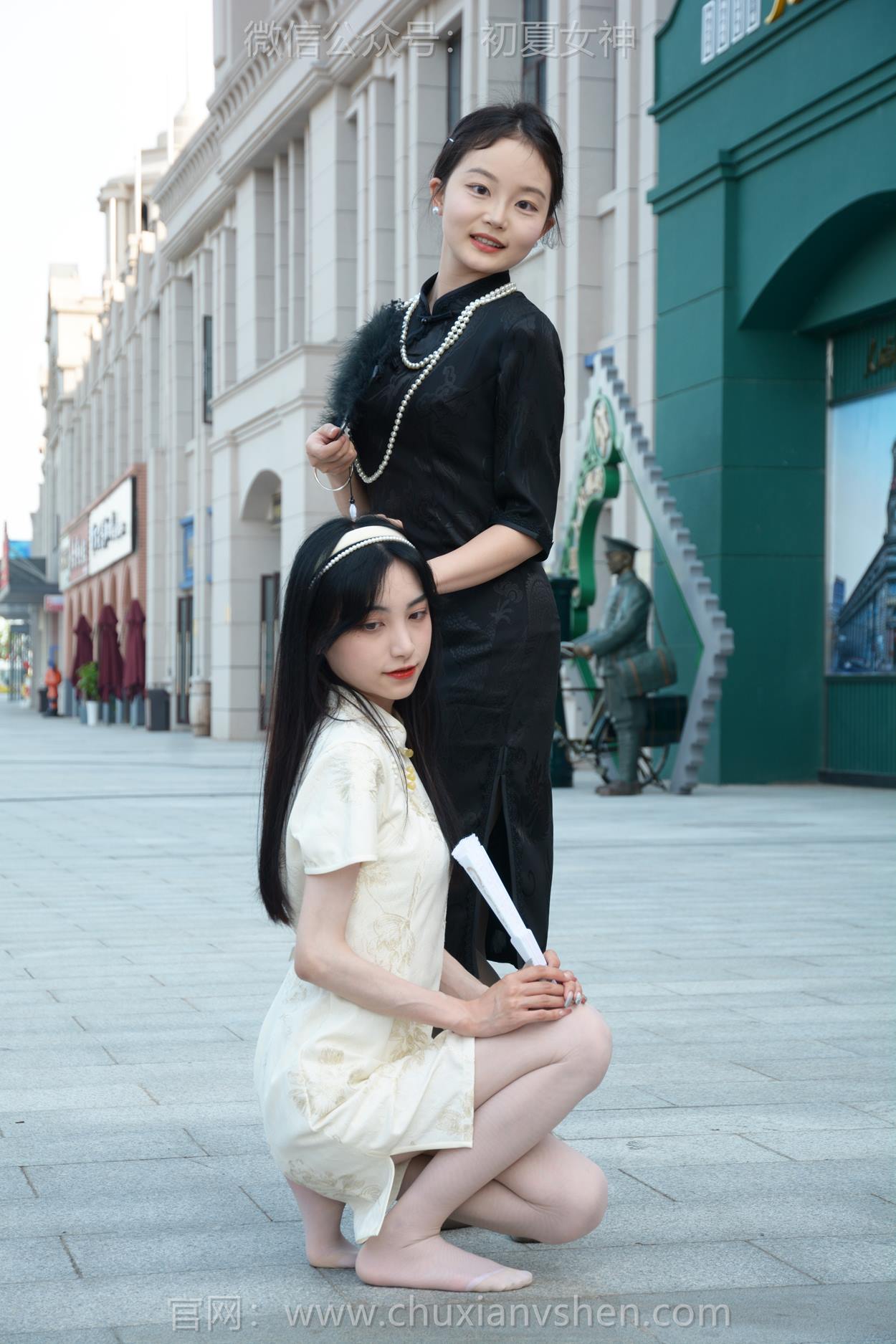 图片[29]-初夏女神 NO.279 柒柒、双双 黑白旗袍[279P] – 速更版-美库