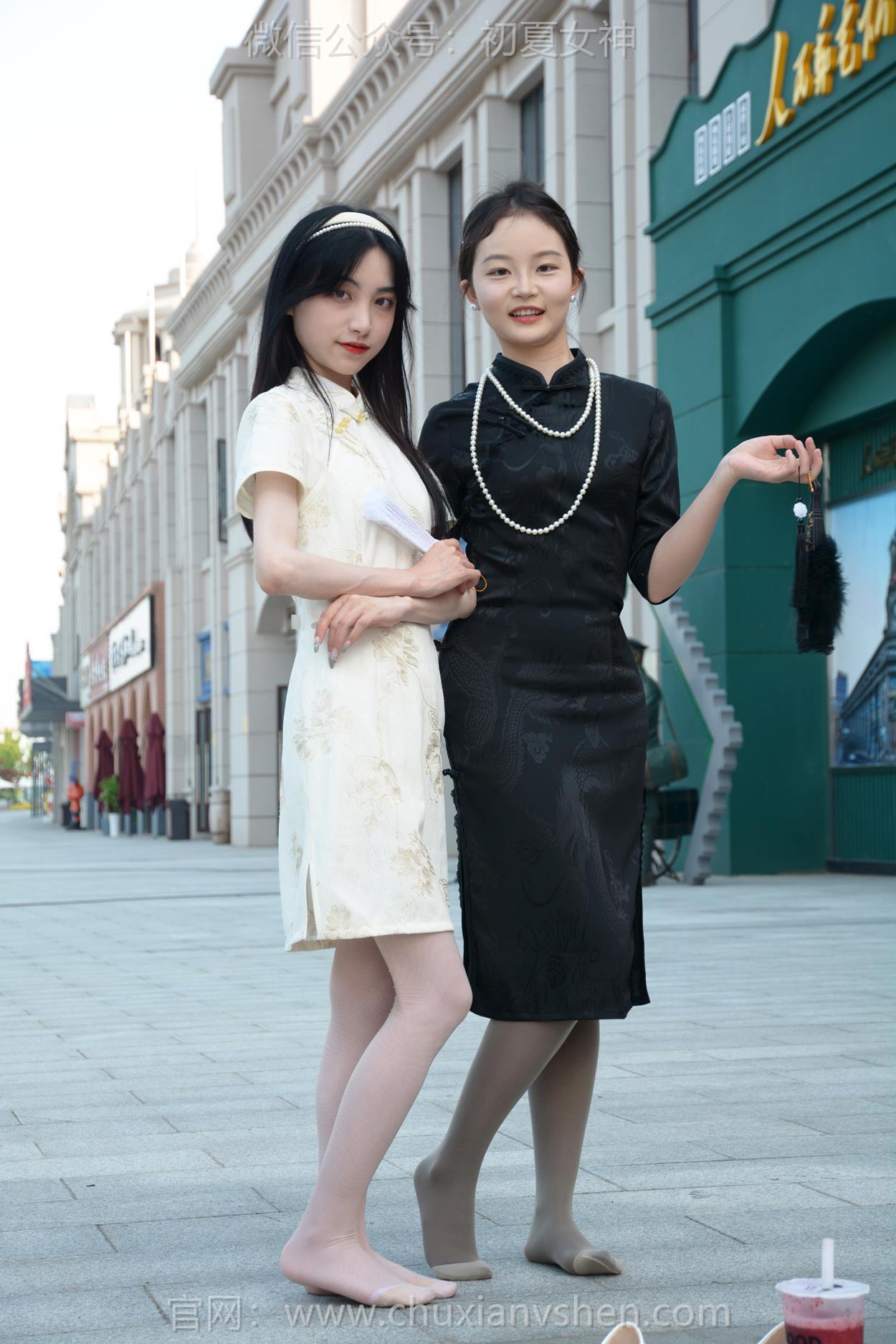 图片[30]-初夏女神 NO.279 柒柒、双双 黑白旗袍[279P] – 速更版-美库