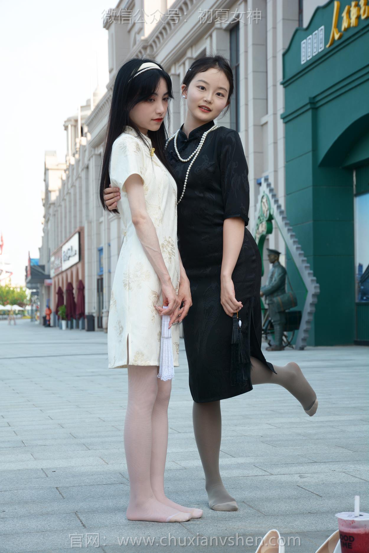 图片[31]-初夏女神 NO.279 柒柒、双双 黑白旗袍[279P] – 速更版-美库