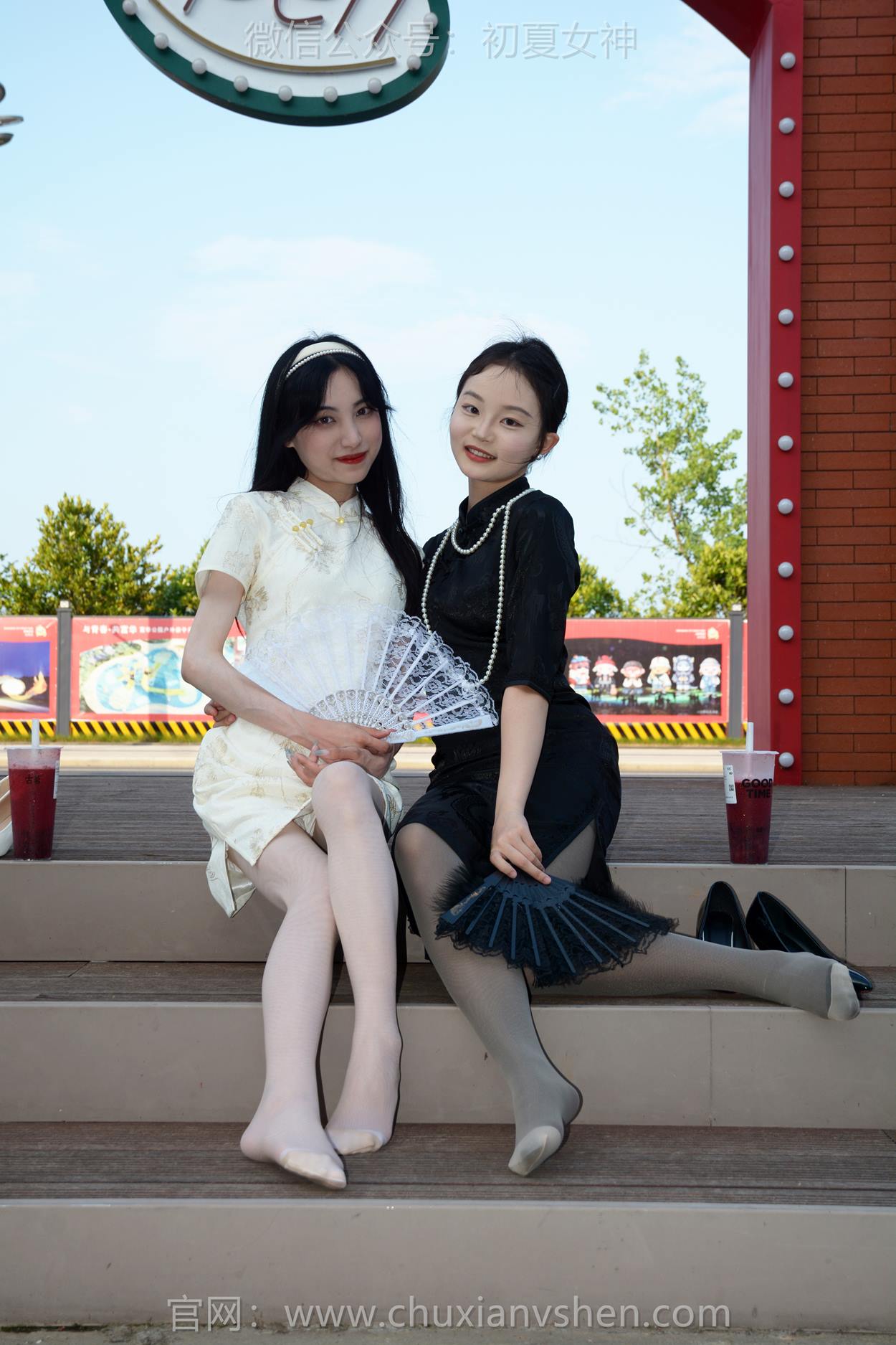 图片[32]-初夏女神 NO.279 柒柒、双双 黑白旗袍[279P] – 速更版-美库