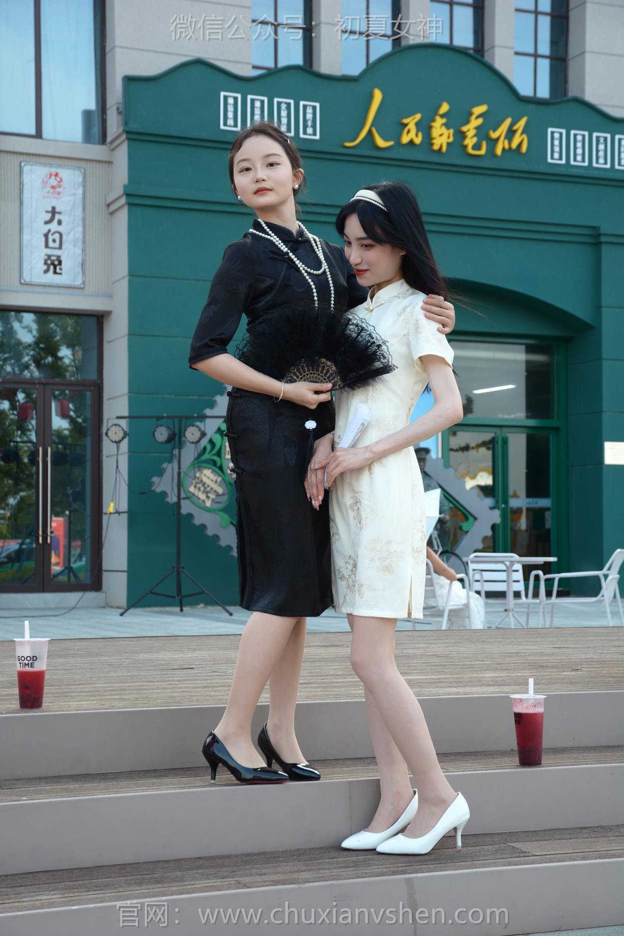 图片[33]-初夏女神 NO.279 柒柒、双双 黑白旗袍[279P] – 速更版-美库