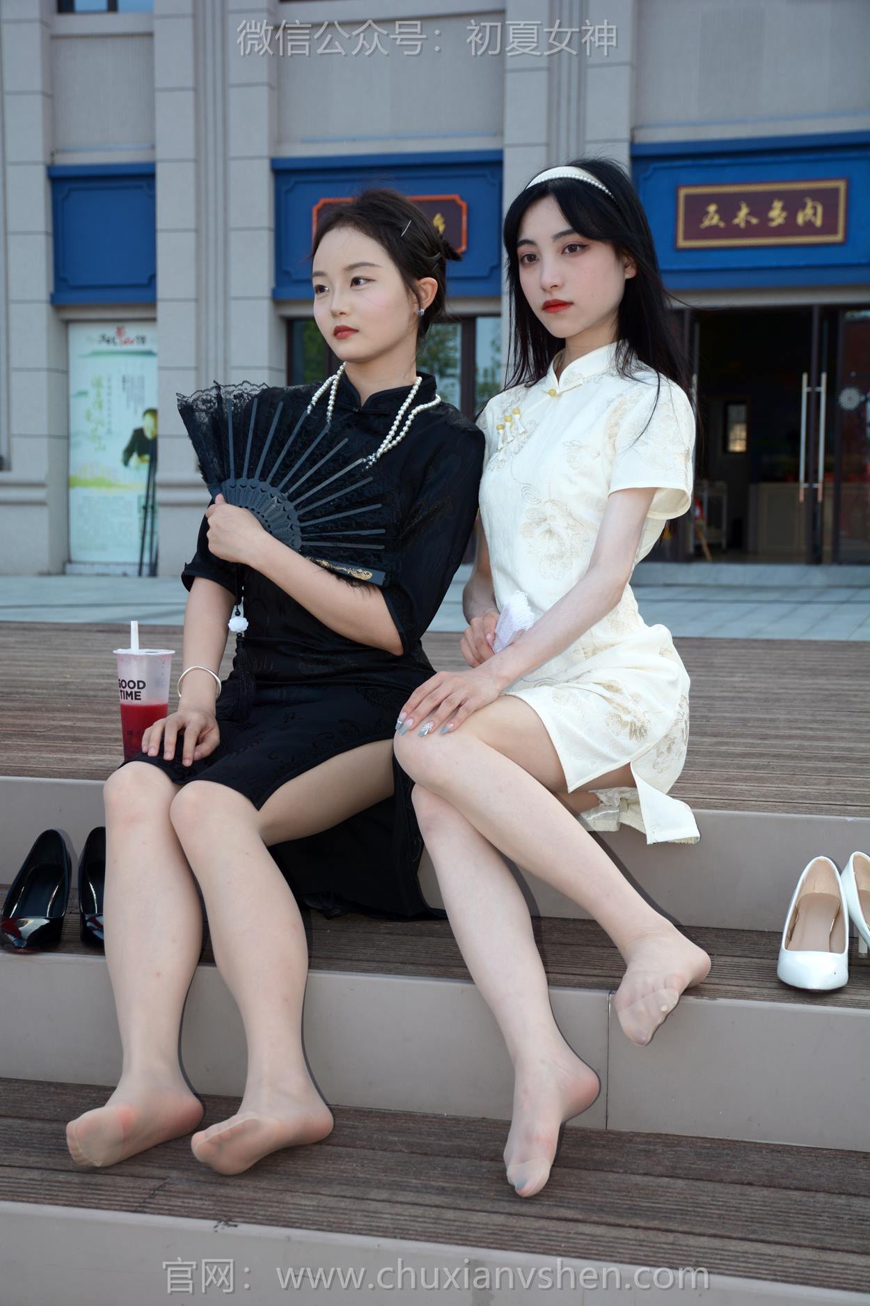 图片[37]-初夏女神 NO.279 柒柒、双双 黑白旗袍[279P] – 速更版-美库